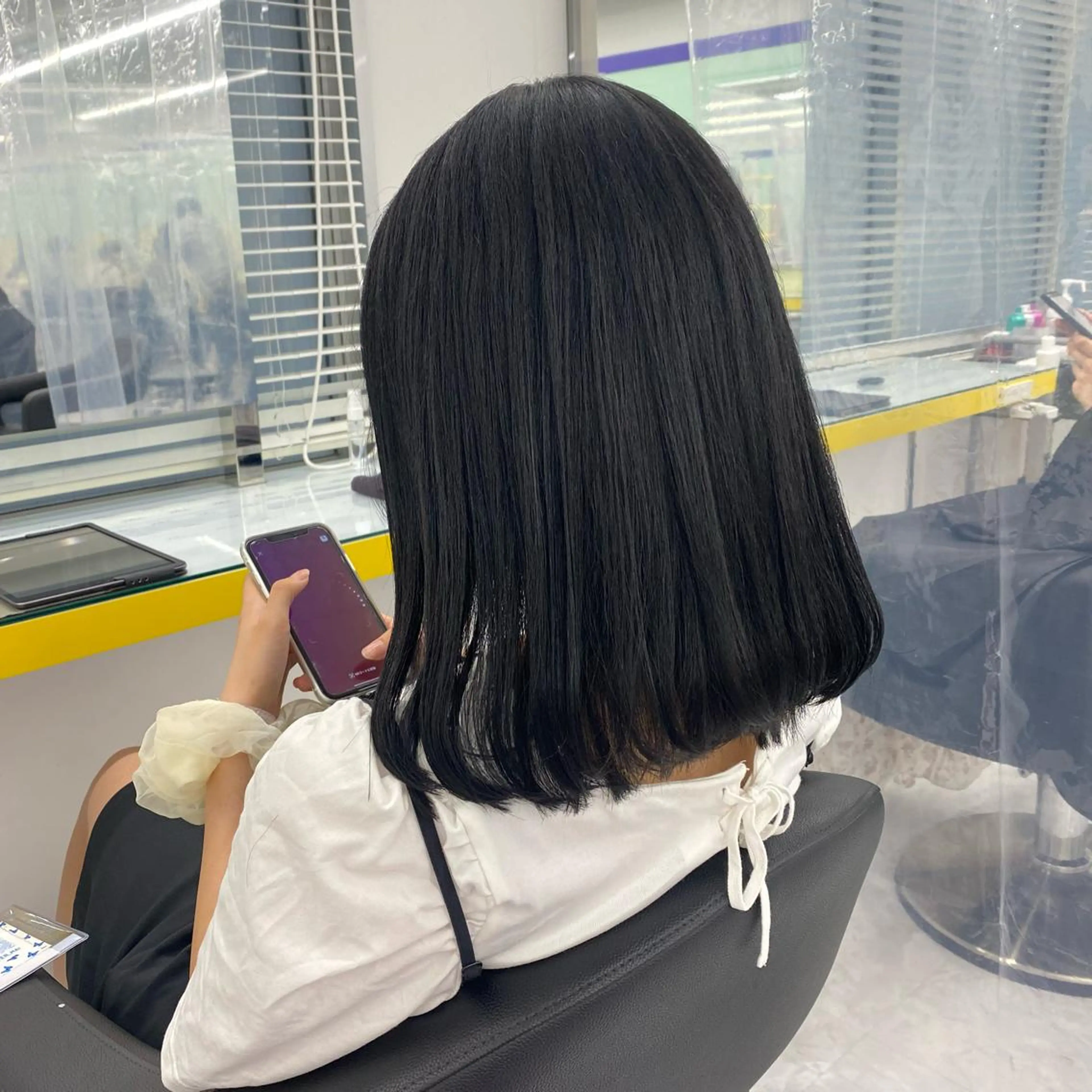 セミロング カラー ヘアアレンジ ヘアカラー mai🍑暖色カラー /レイヤー💖のヘアスタイル