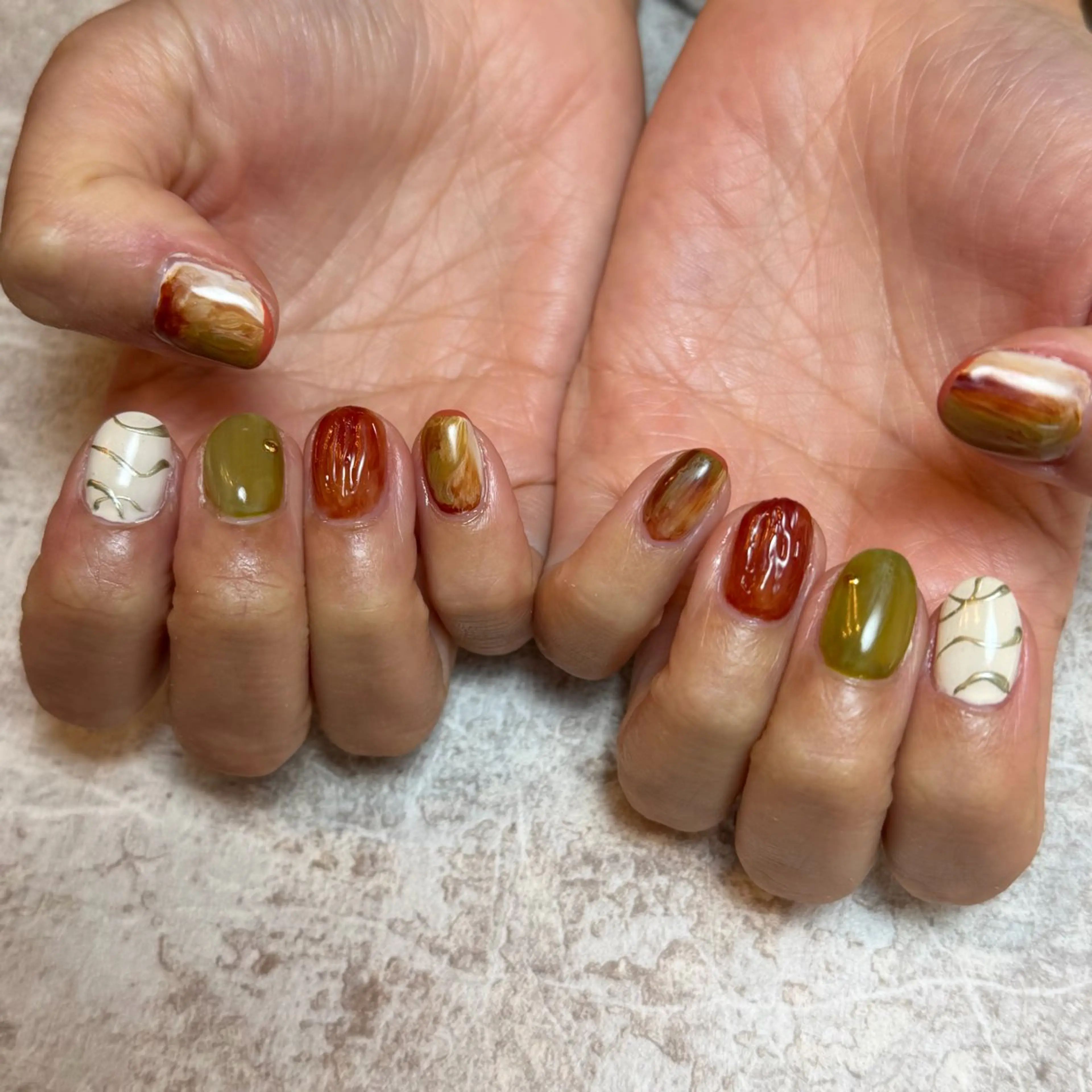ネイル 自由が丘サロン あやめ💅のネイルデザイン