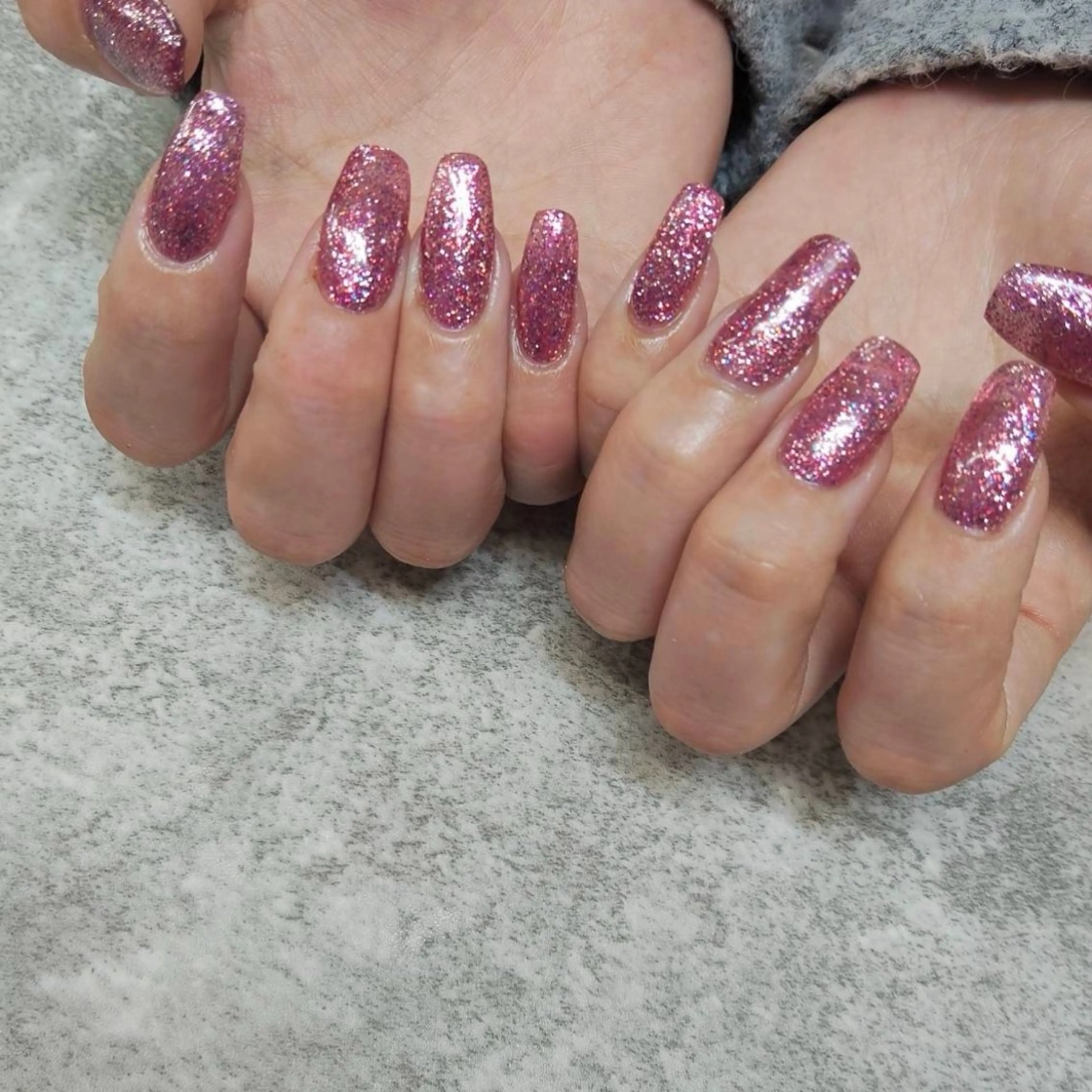 ネイル ラメ(グリッター) ハンドネイル eme_ Mayukaのネイルデザイン