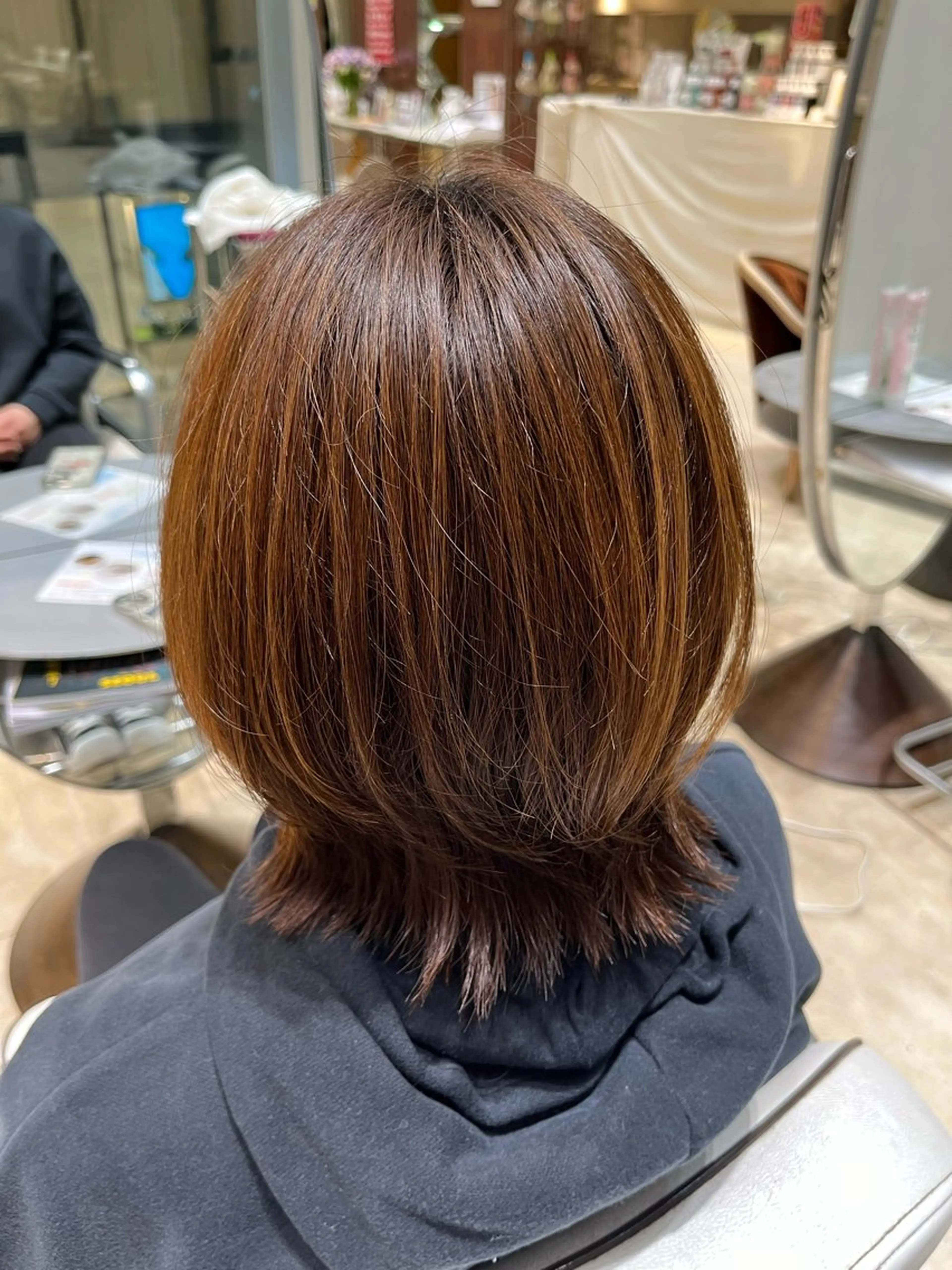 ミディアム ボブ くびれヘア カット オブヘア　ウエスト店所属・鈴木夏季 お悩み相談/自由が丘のヘアスタイル