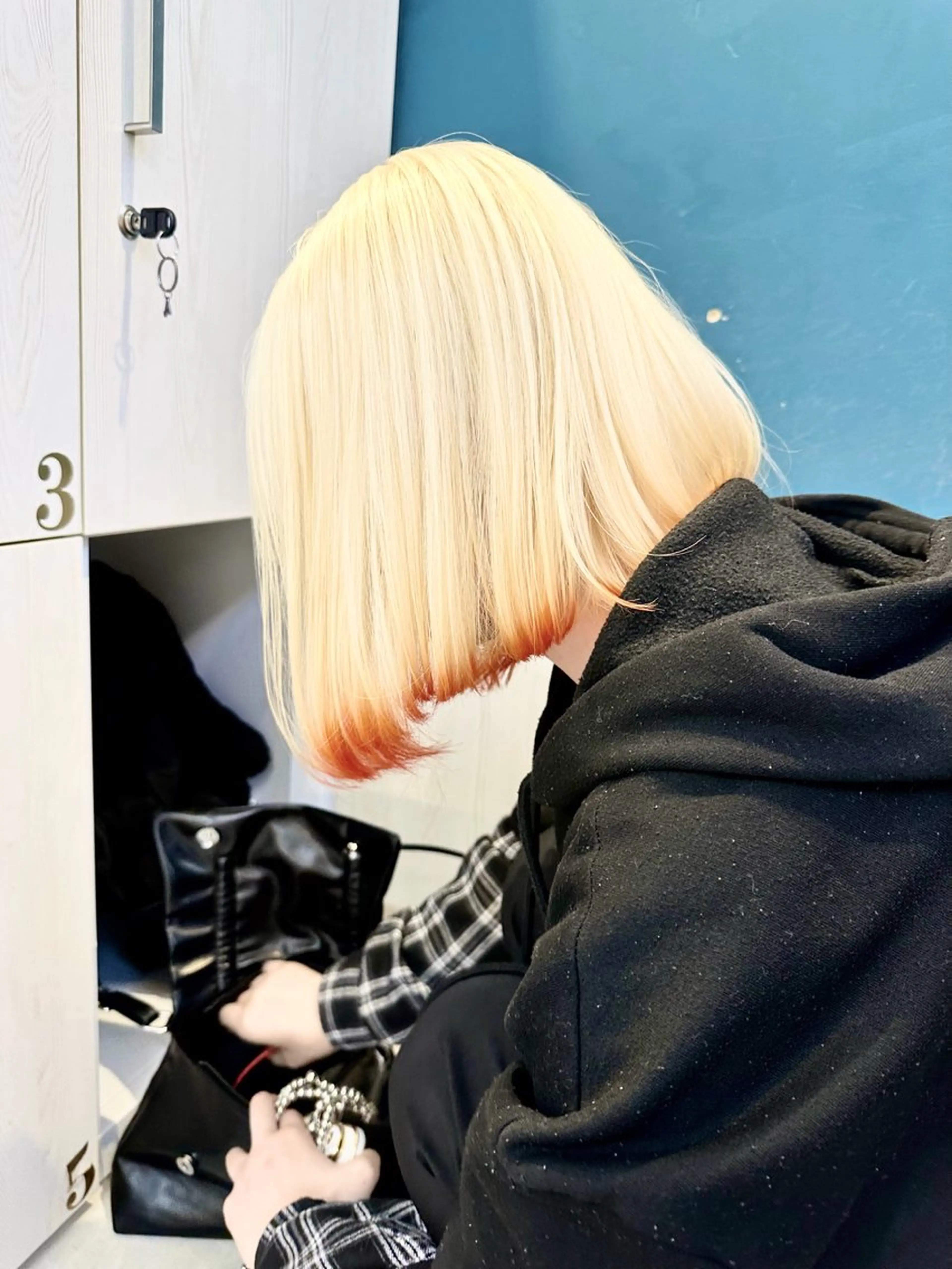 ミディアム カラー ヘアカラー トリートメント ヘッドスパ ヘアセット kai .のヘアスタイル