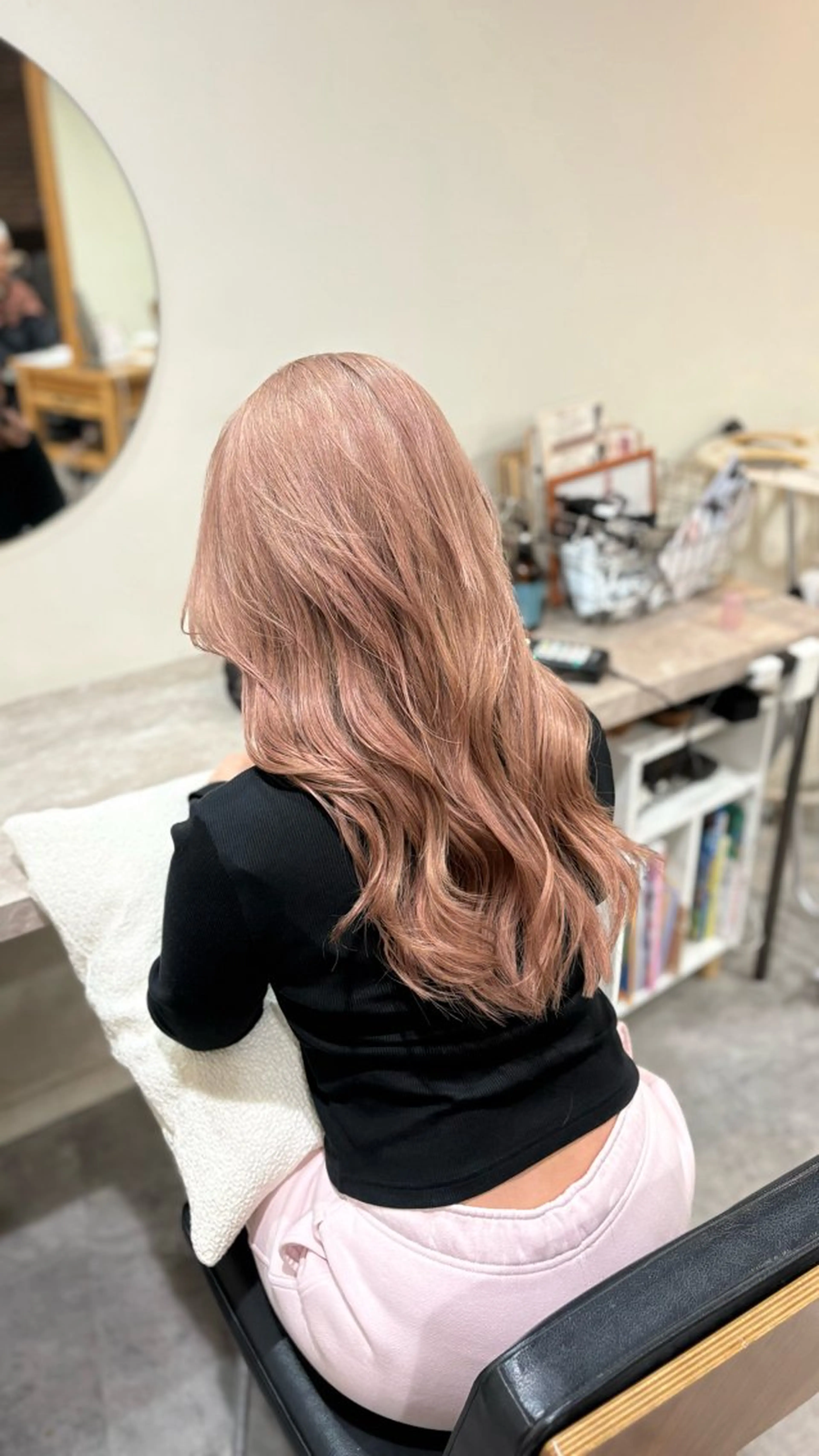 ロング カット ヘアカラー 艶カラー🫧/韓国 レイヤー/愛珠🎀のヘアスタイル