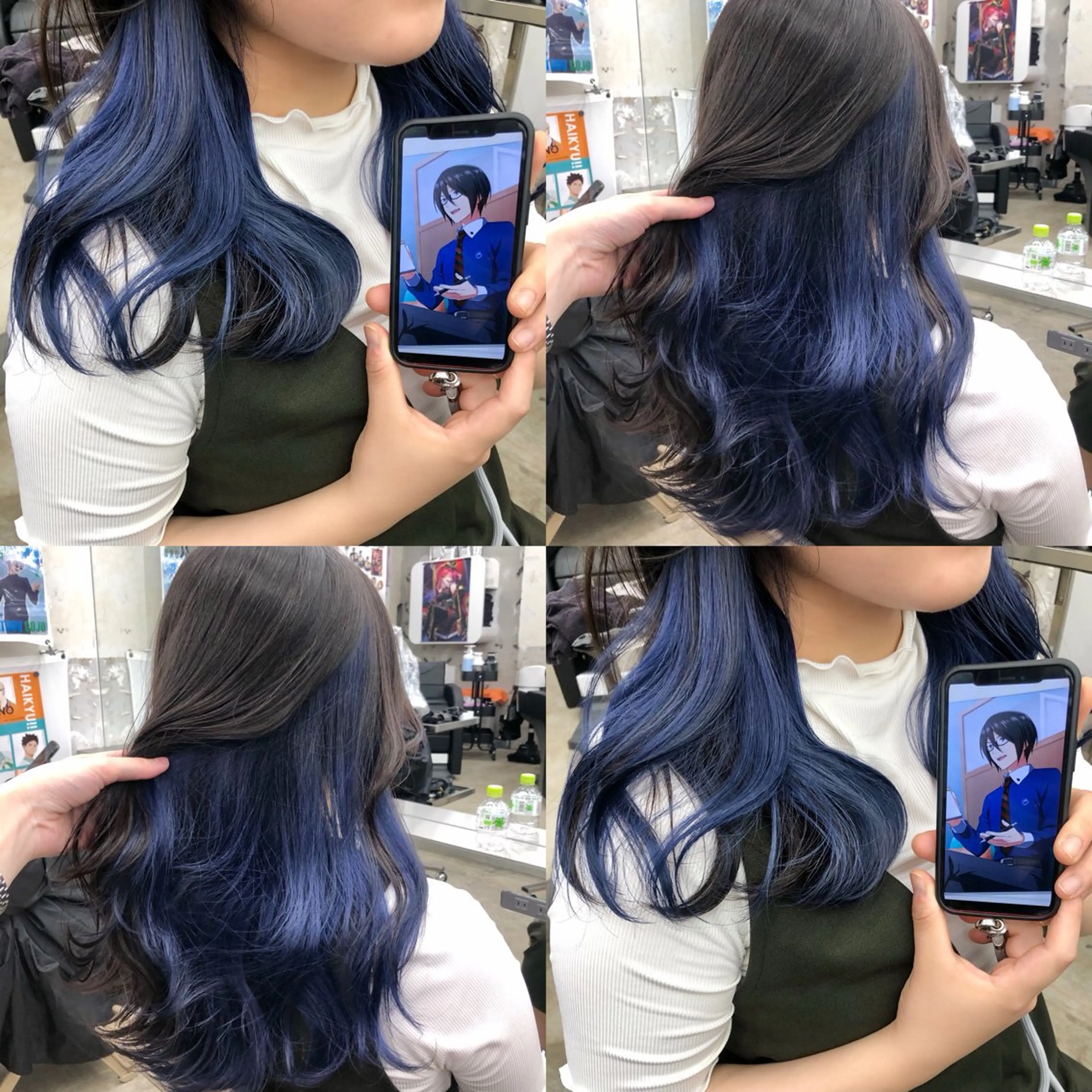 セミロング カラー 推しカラー✨ オタク美容師ユウカのヘアスタイル