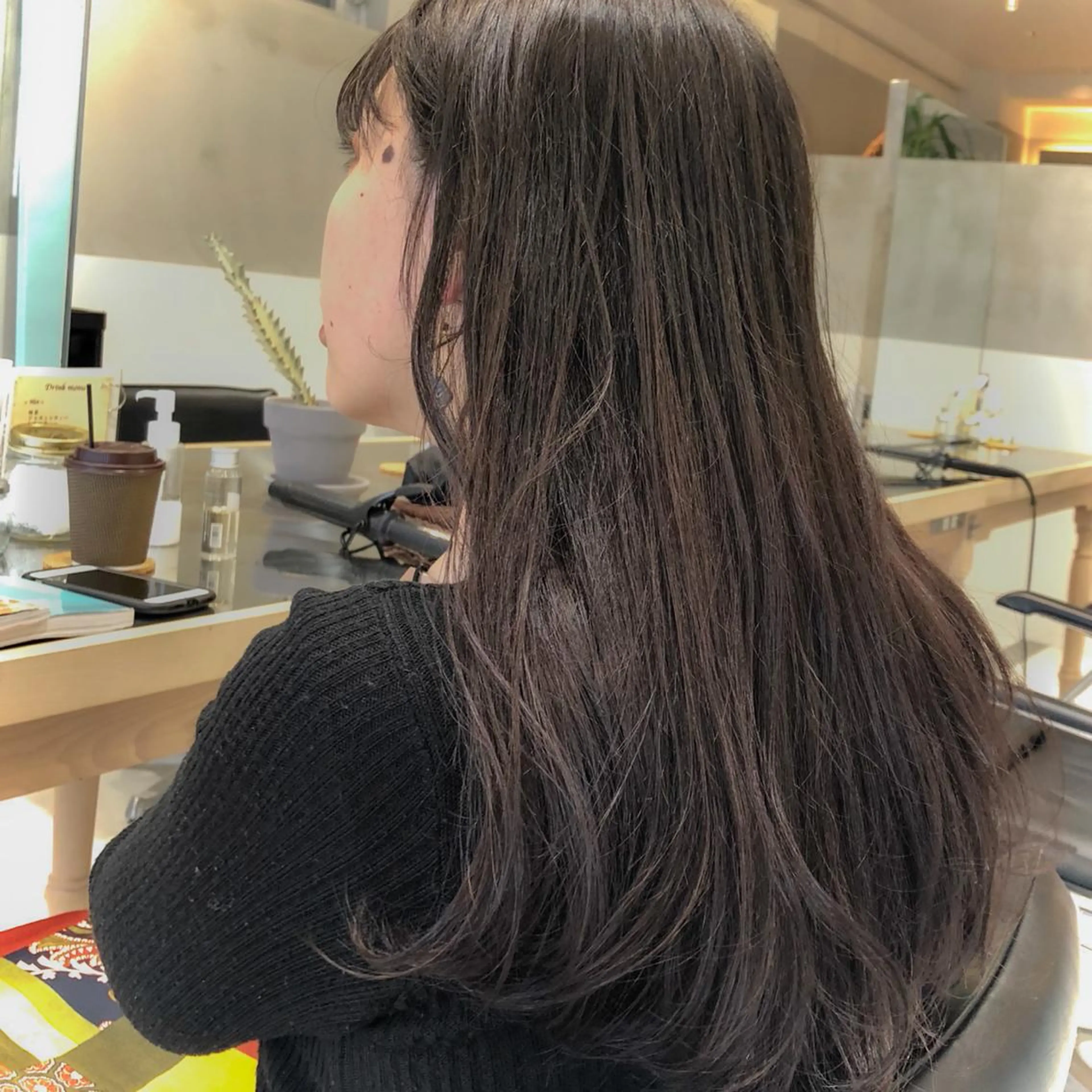 セミロング 矢口 嵩人のヘアスタイル