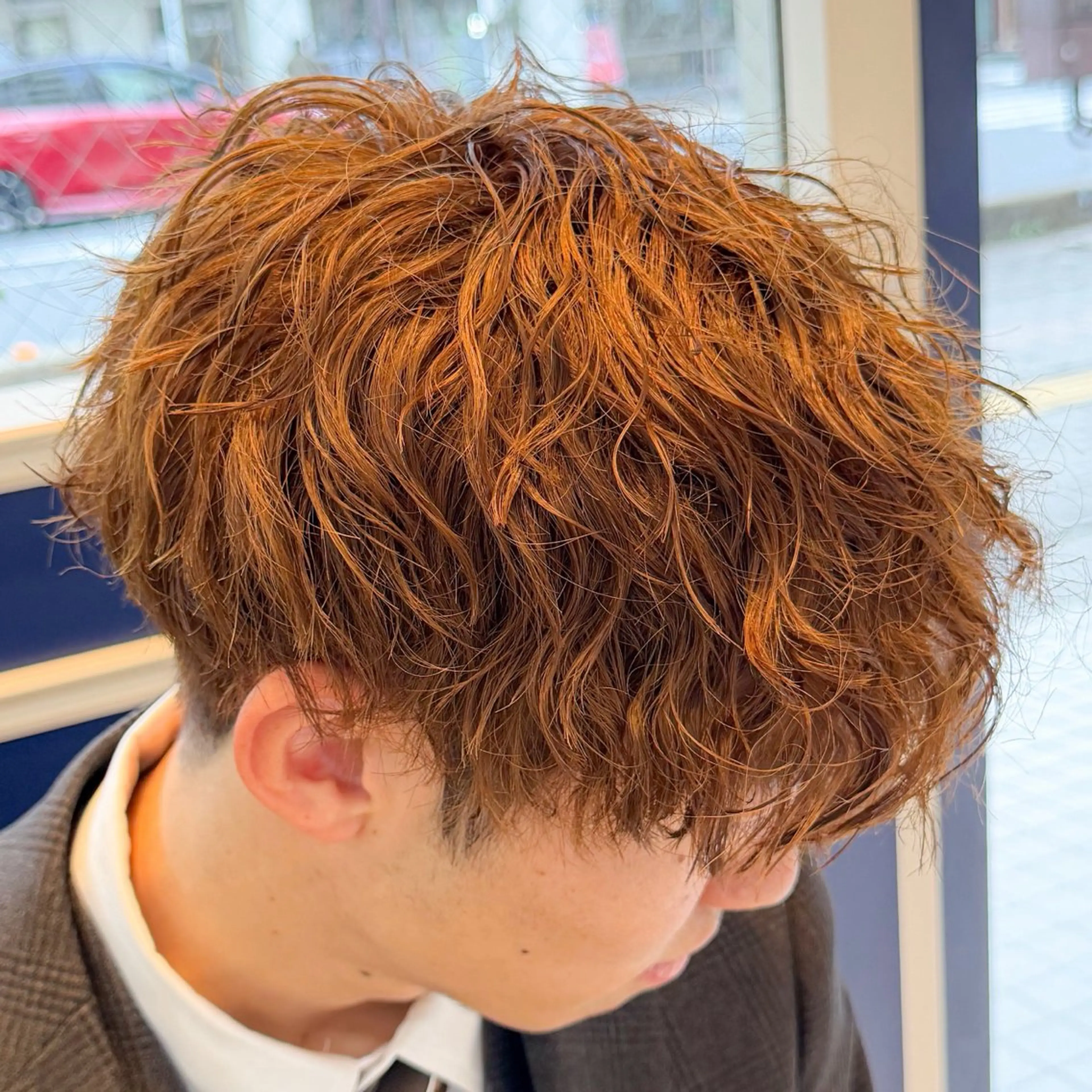ショート カラー パーマ メンズ カット 吉田 新平のヘアスタイル