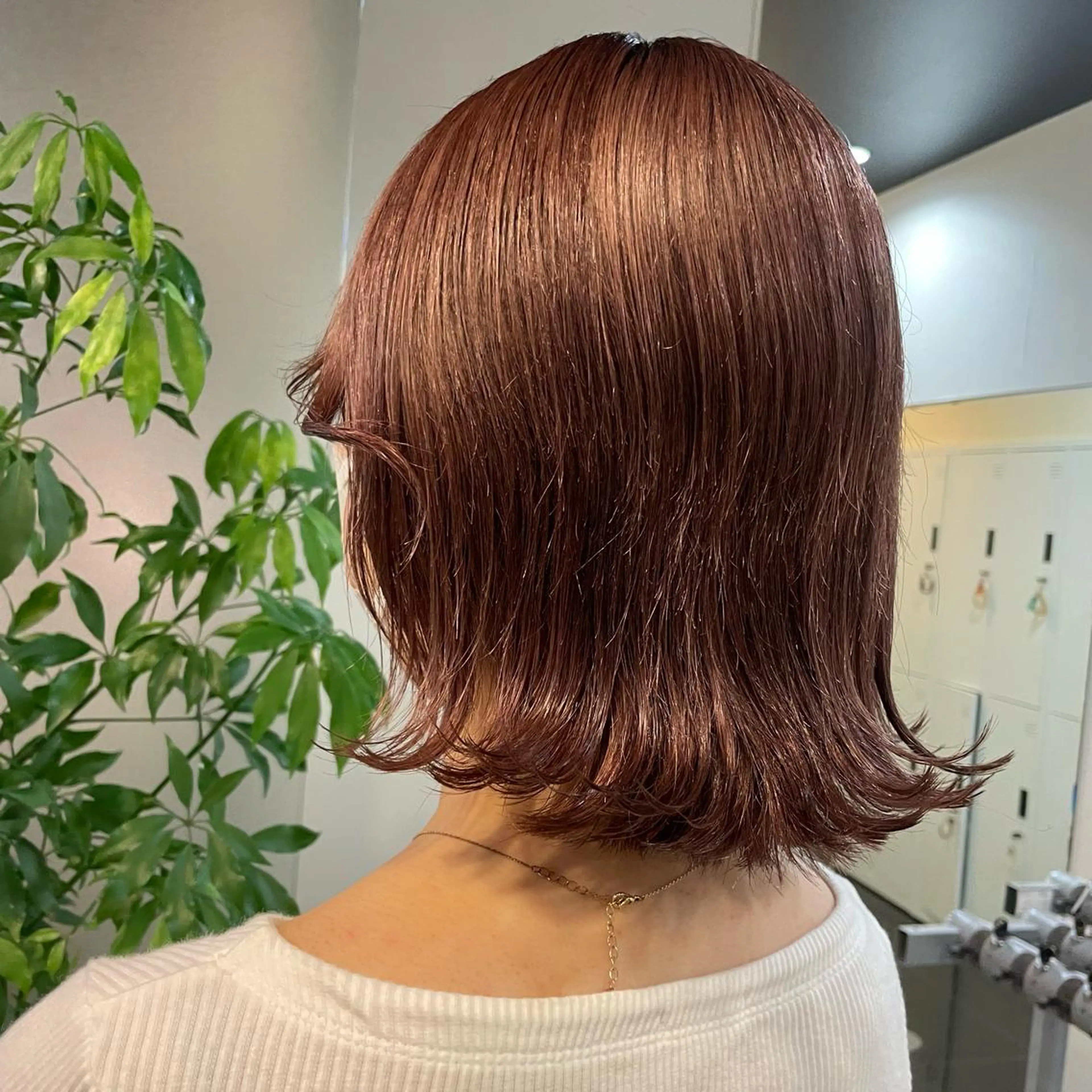 ミディアム ハイトーン/暖色/ 眉/メイク/Rinaのヘアスタイル