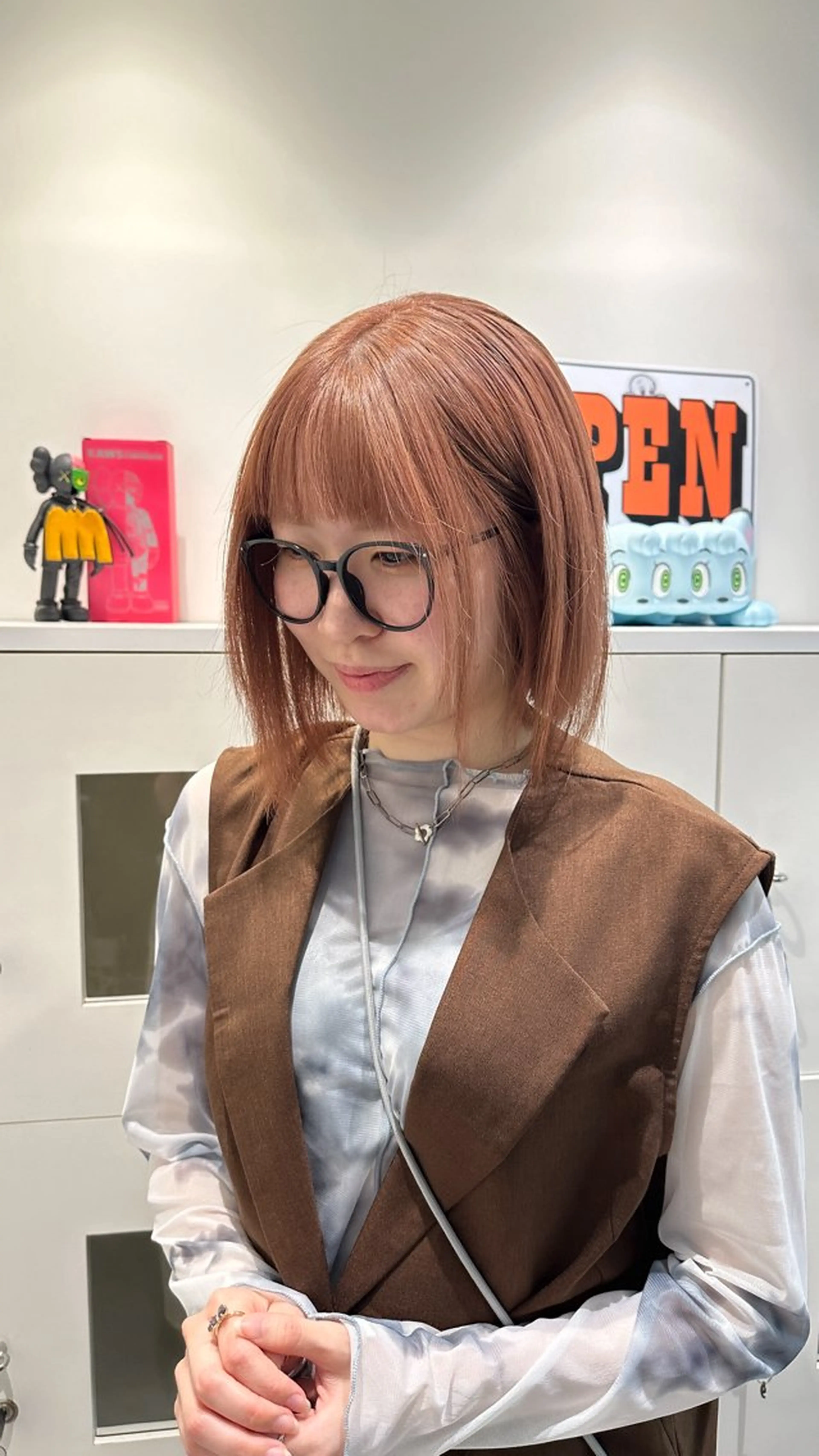 ショート カラー 似合わせカット ヘアカラー 西野 未桜のヘアスタイル