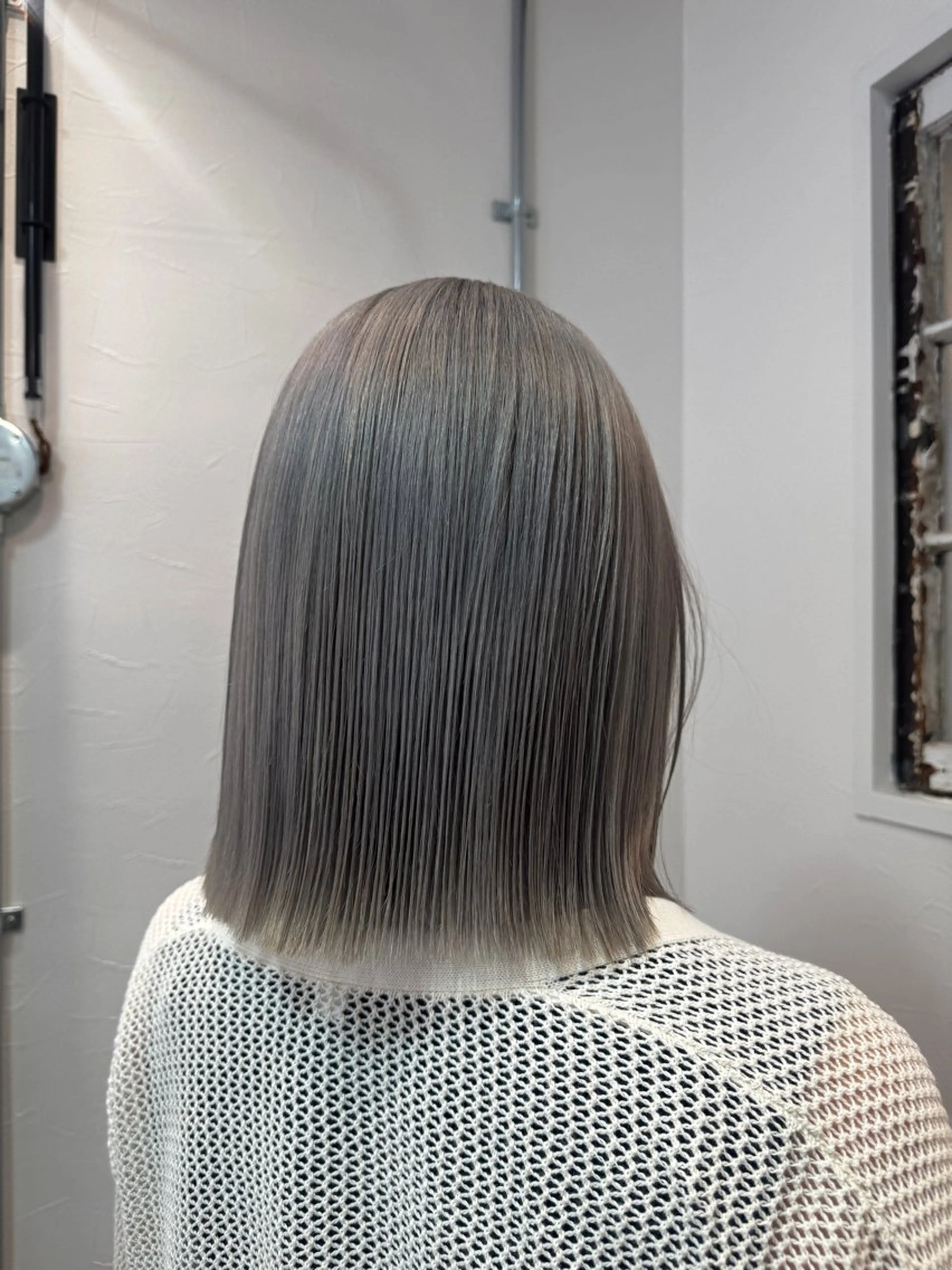 ミディアム カラー ブリーチ カット ヘアカラー トリートメント 矢場町/ダブルカラー /レイヤー/アリサのヘアスタイル