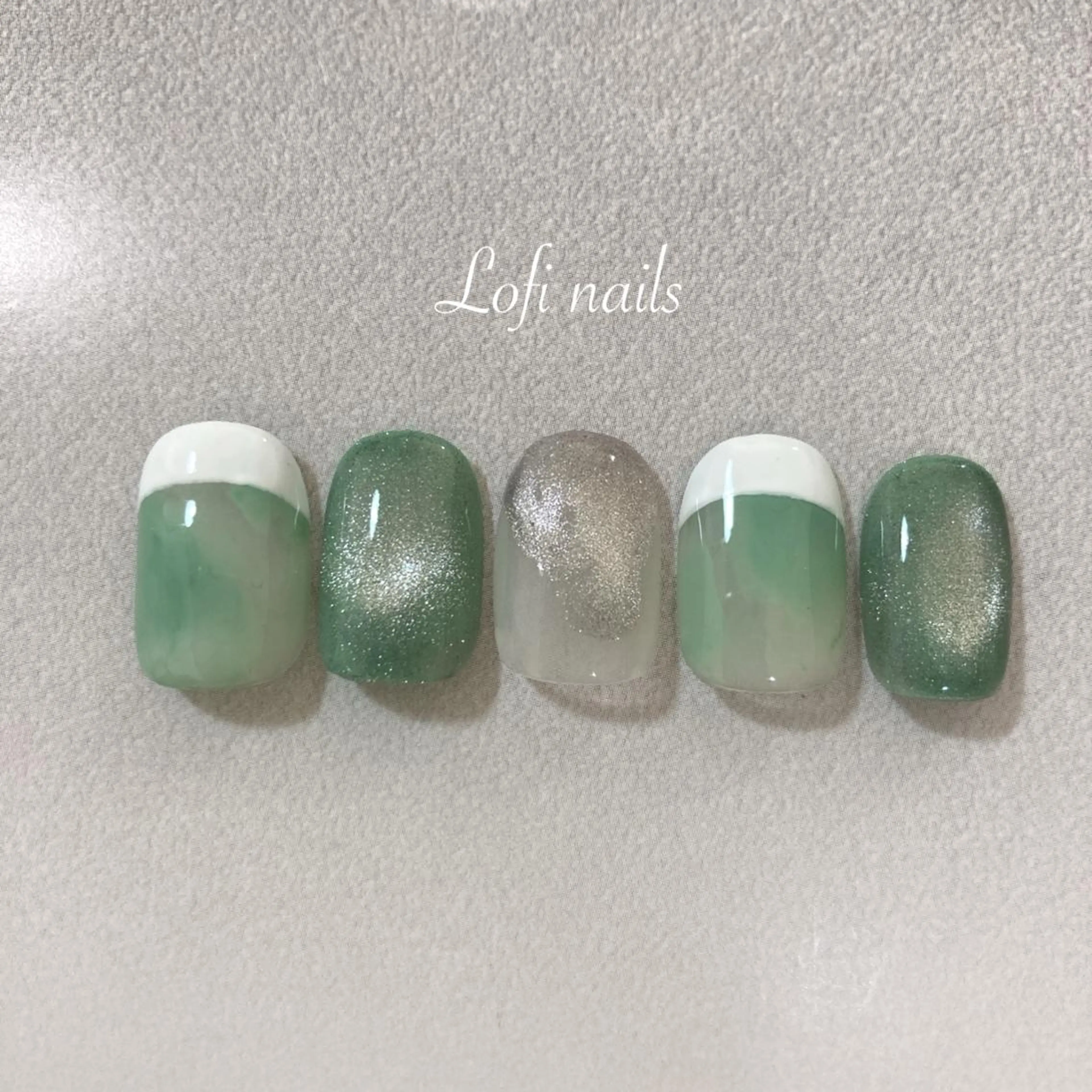 ネイル マグネットネイル ニュアンスネイル Lofi nails ゆきこのネイルデザイン