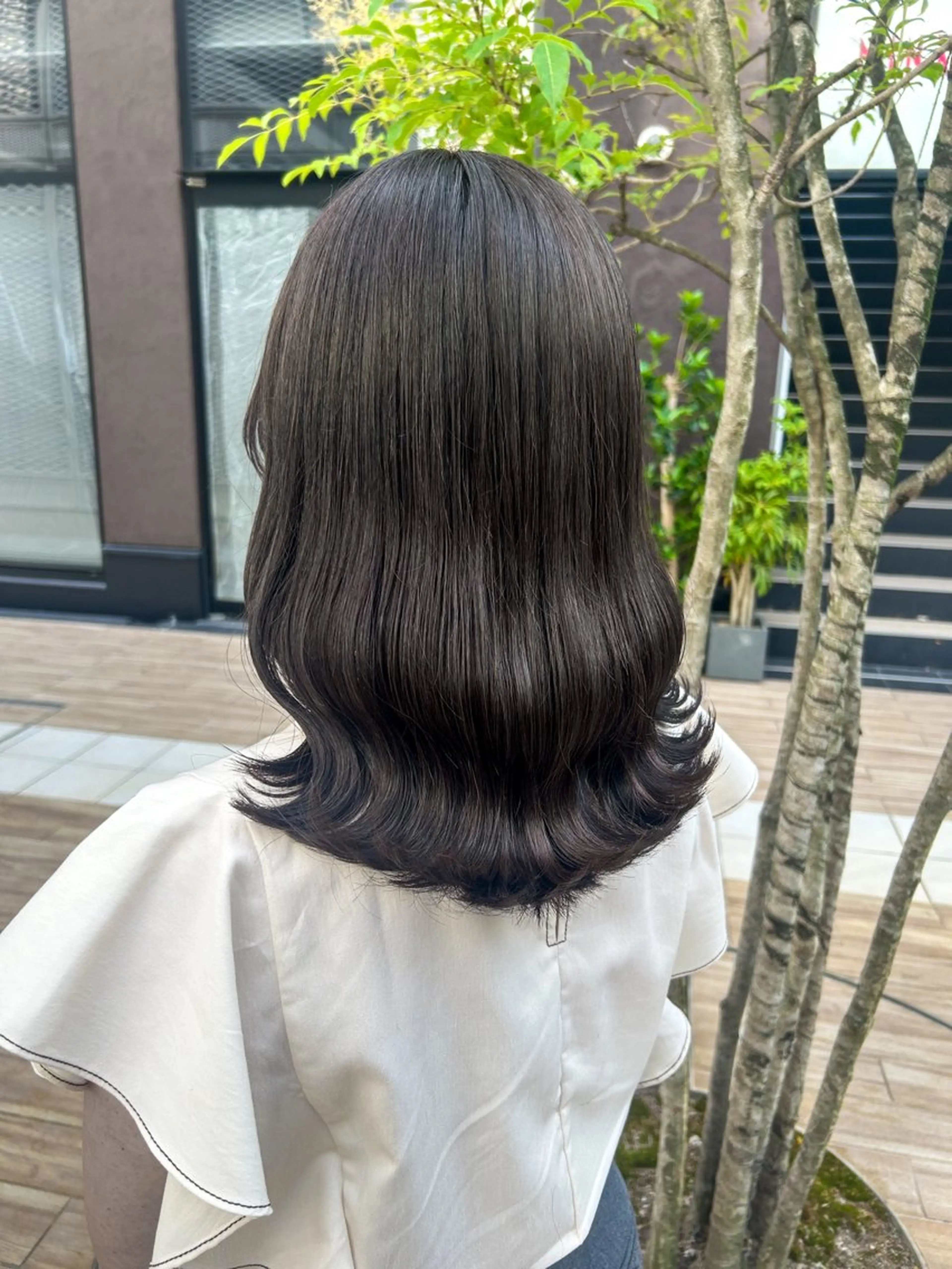 セミロング カラー ヘアアレンジ カット ヘアカラー トリートメント yuka .のヘアスタイル