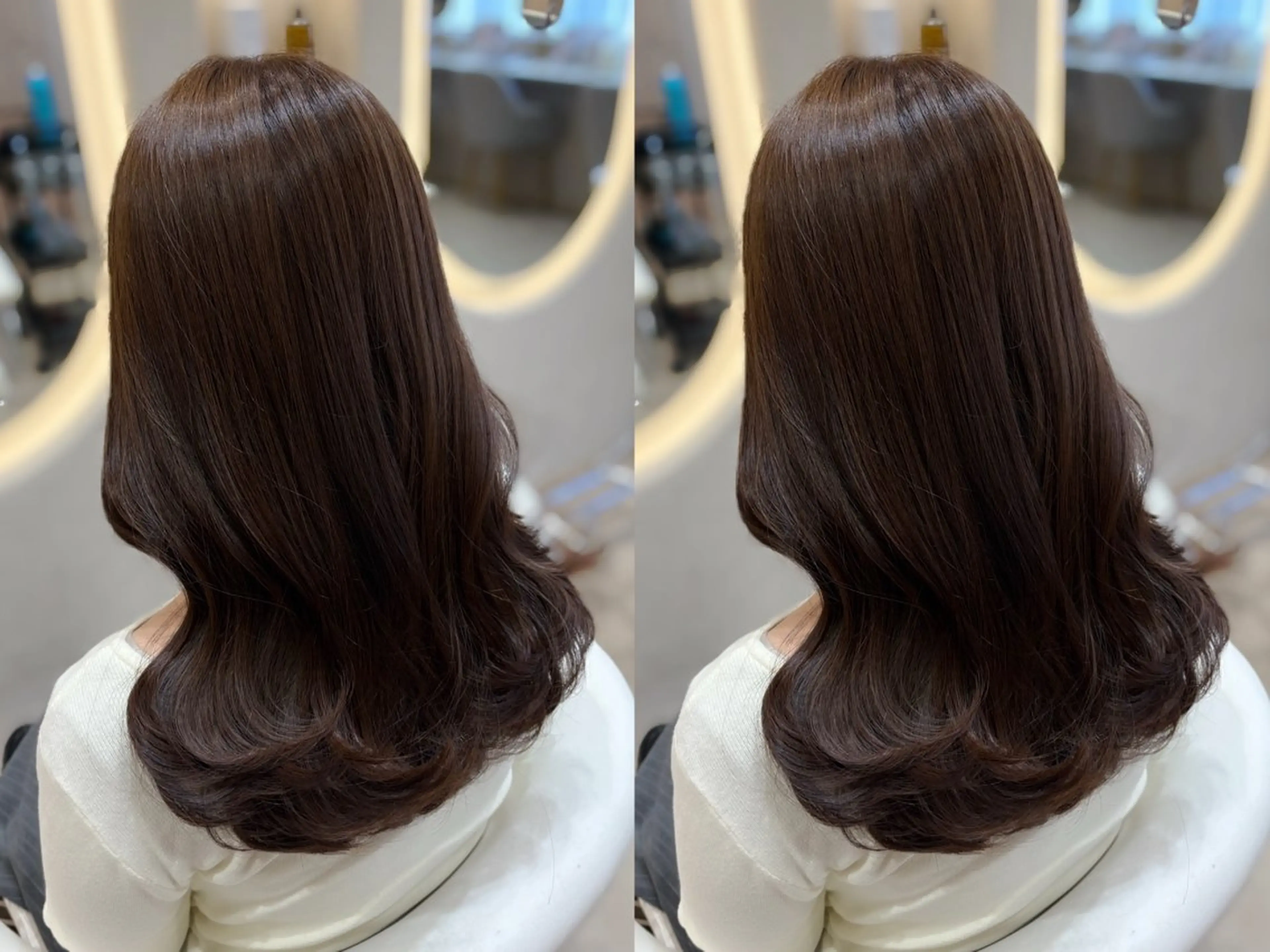 ロング ヘアカラー トリートメント 上品♡韓国レイヤー ‎🤍のの‎🤍のヘアスタイル