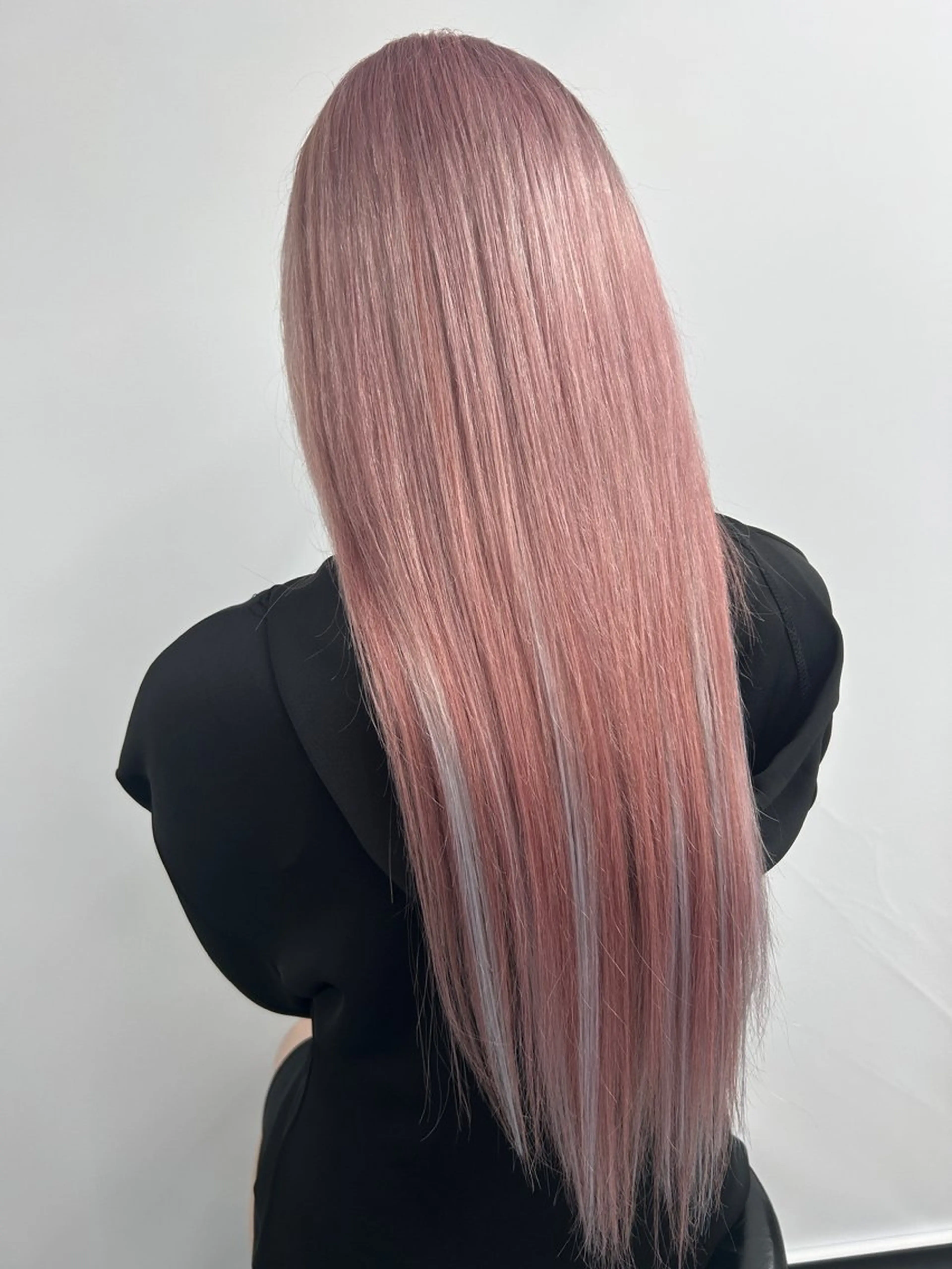 ロング カラー シールエクステ ダブルカラー ハイトーンカラー エクステ カット ヘアカラー トリートメント エクステ ヘアセット レイヤー/エクステ alpha下妻のヘアスタイル