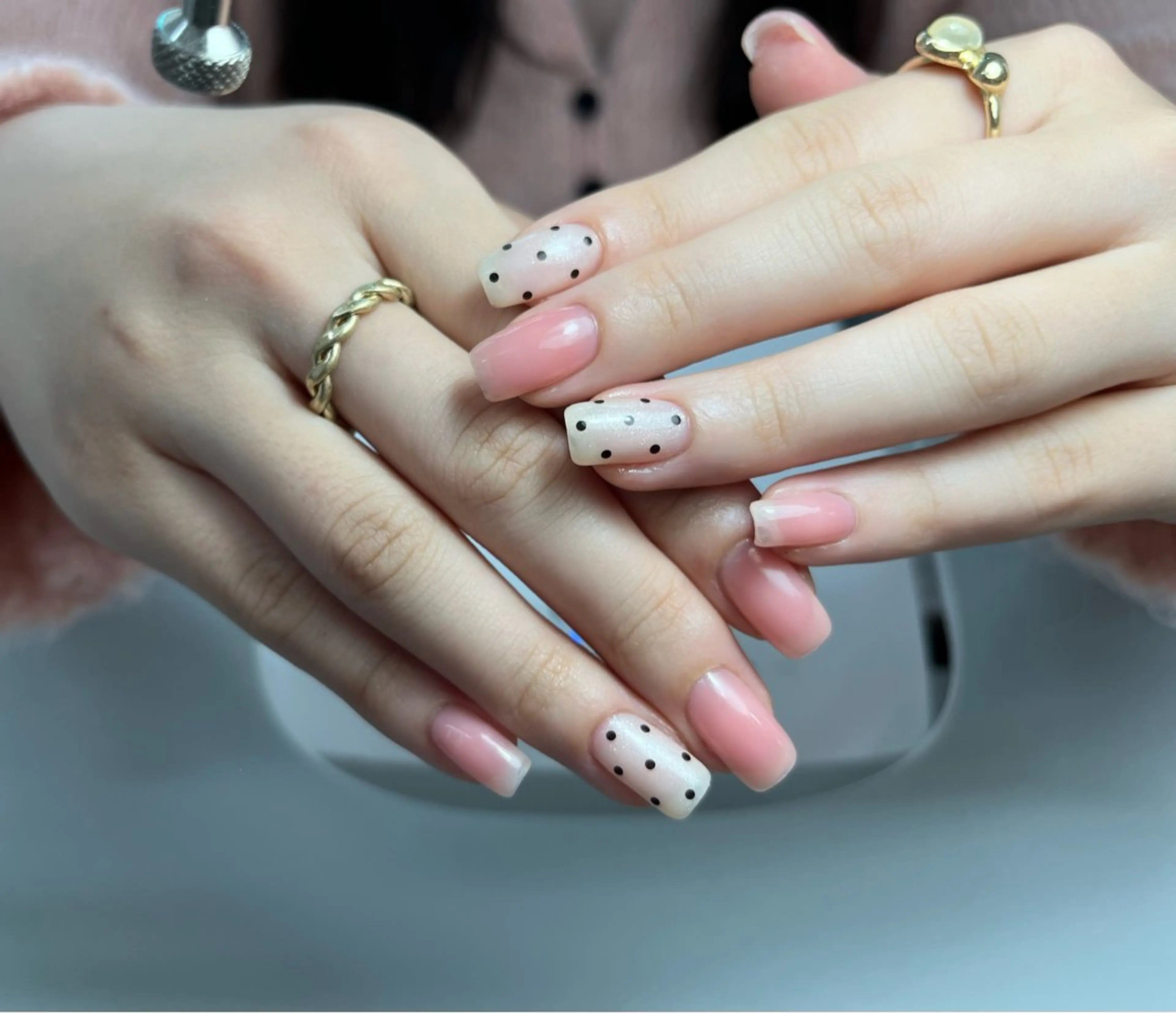 ネイル アートネイル オーロラネイル ガーリー キラキラネイル 韓国ネイル Minami Nailsのネイルデザイン