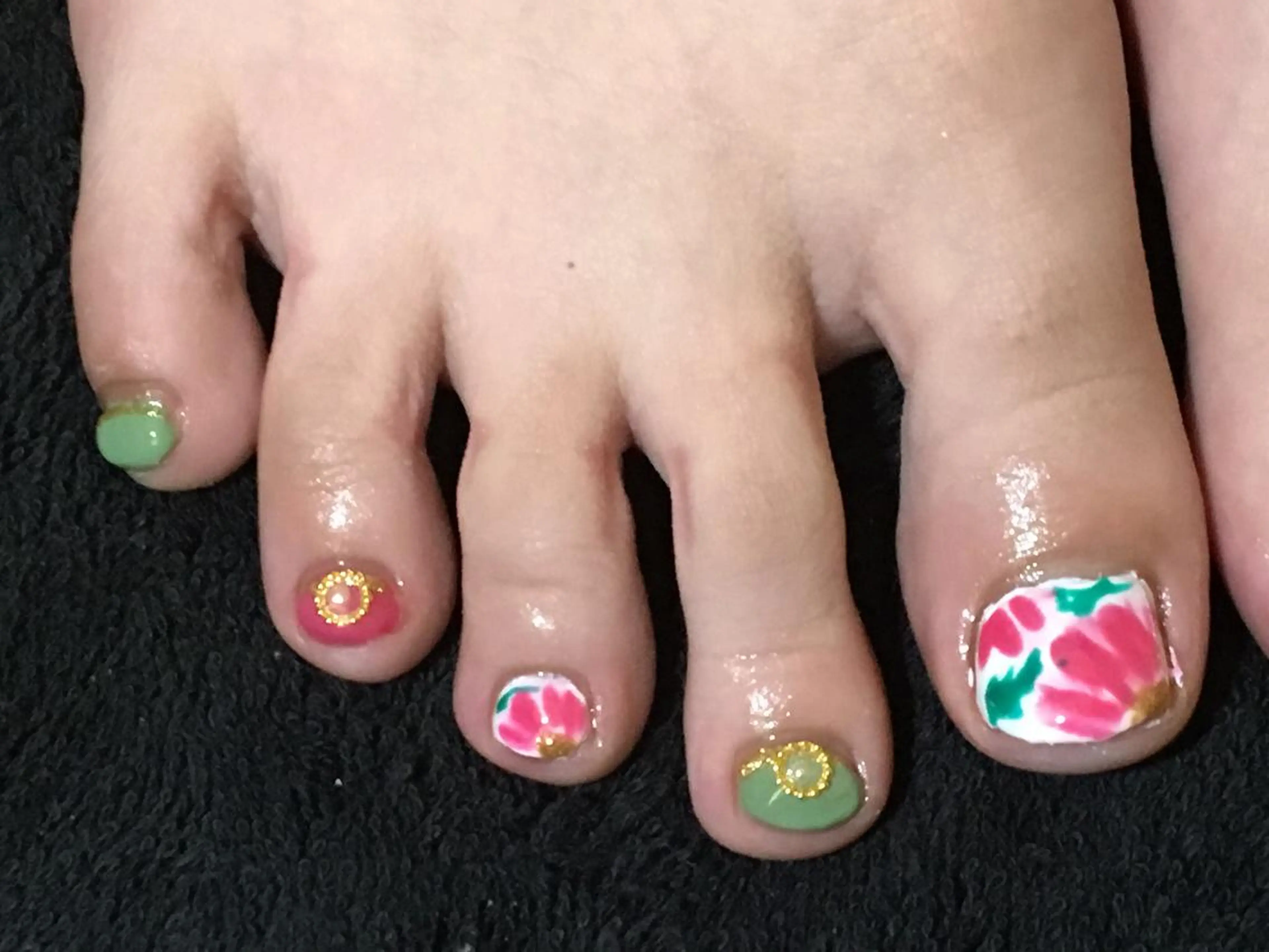 【初回限定】《フット》ベーシックジェルネイル【付け放題】(オフ無し)の写真