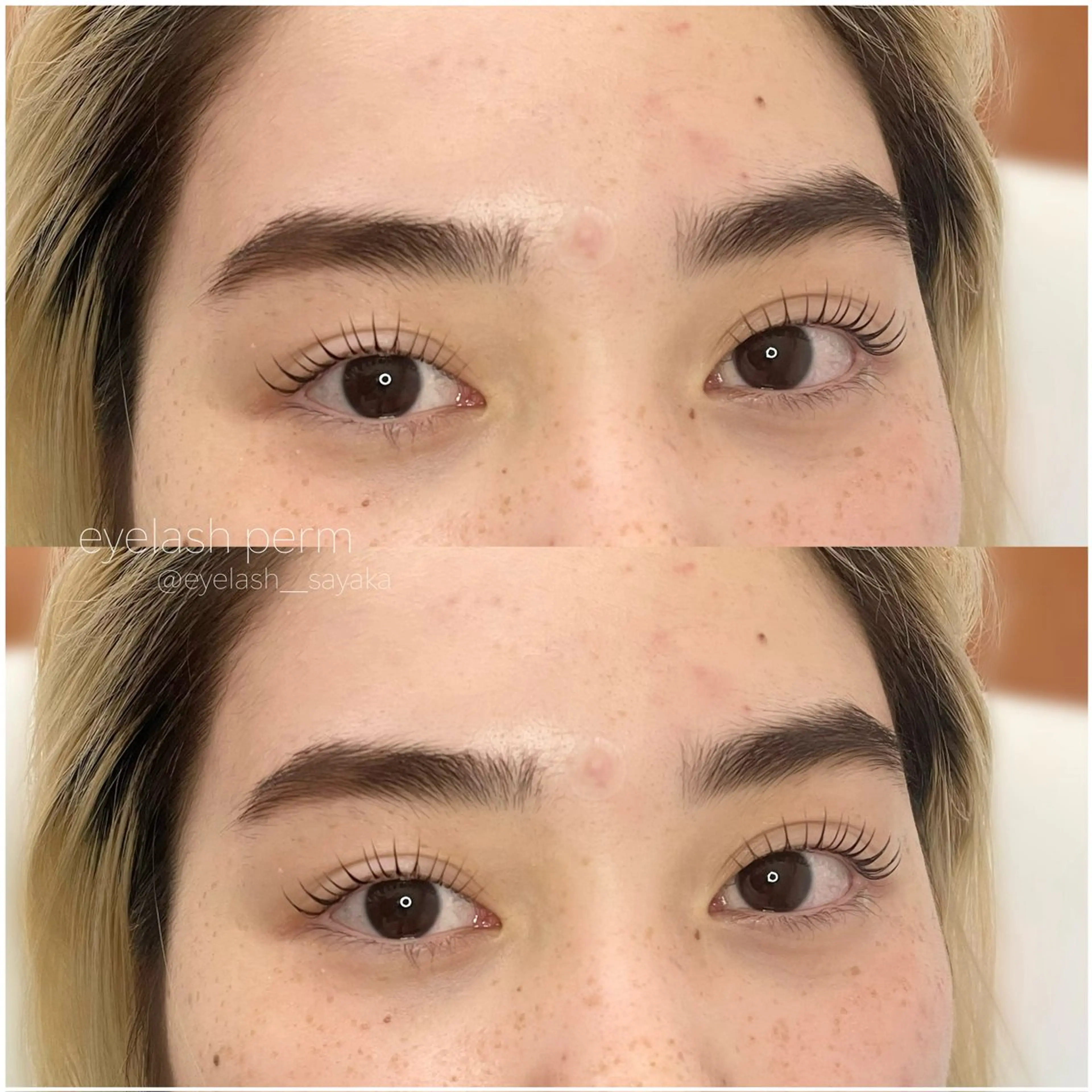 マツエク・マツパ 束感まつ毛 韓国風マツエク パリジェンヌラッシュリフト まつげパーマ 一重×まつ毛パーマ モテ眉No1🎀 sayaka.nの眉毛・アイブロウイメージ
