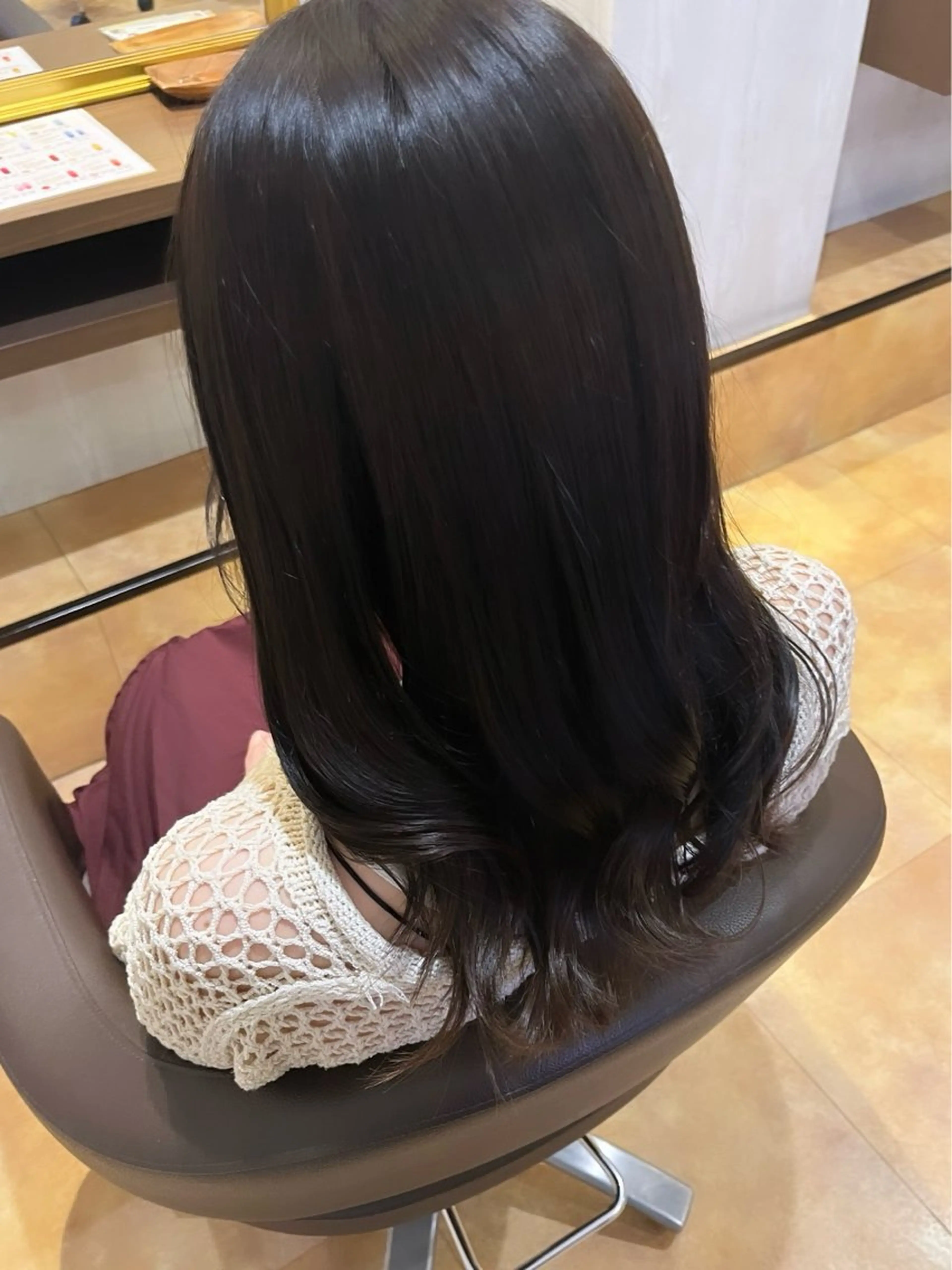 セミロング カラー yui🥀/ボブ /ブリーチなしカラーのヘアスタイル