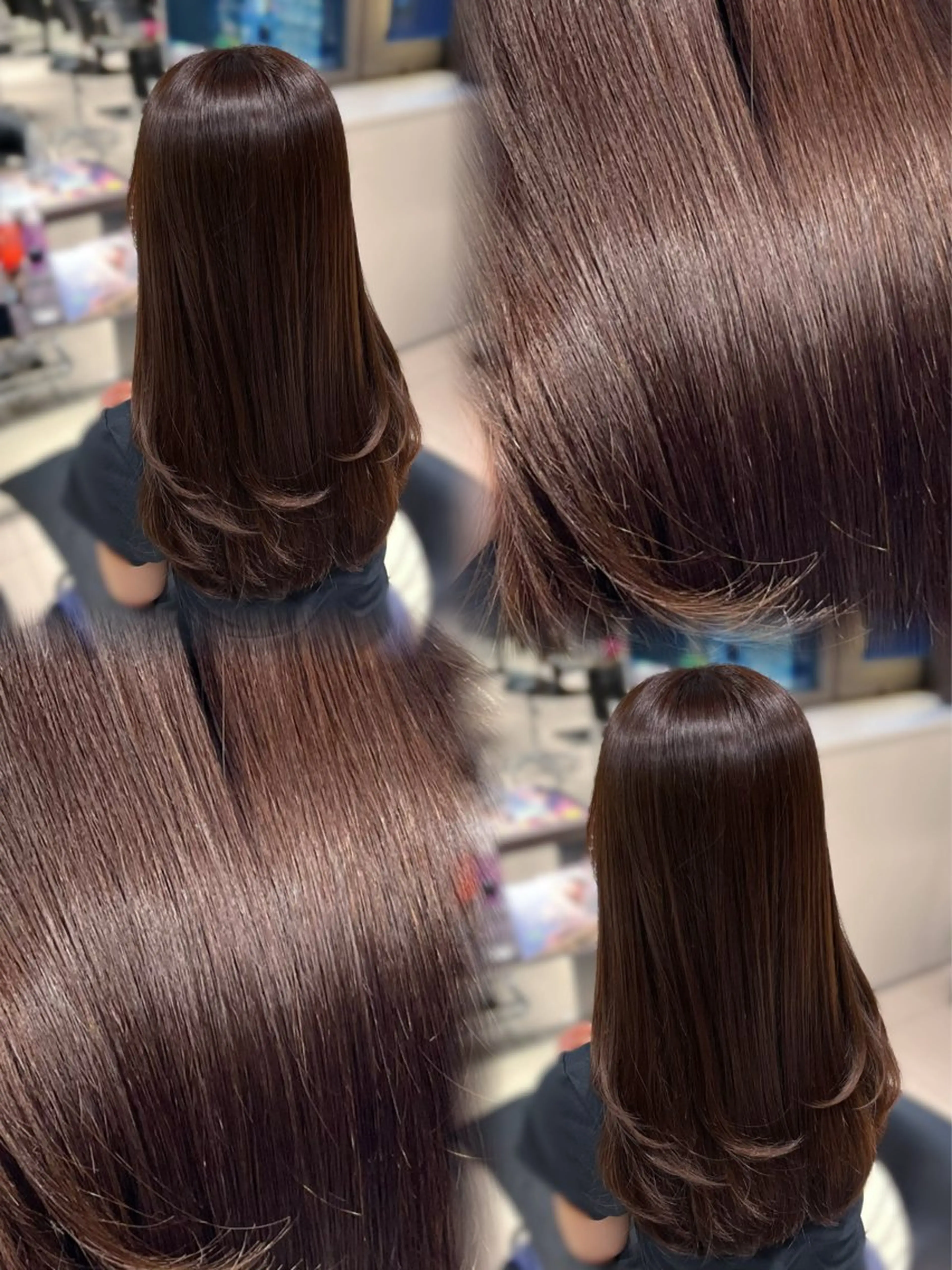 ロング カット ヘアカラー トリートメント レイヤー×艶髪🤎. 𝜗𝜚hitomiのヘアスタイル