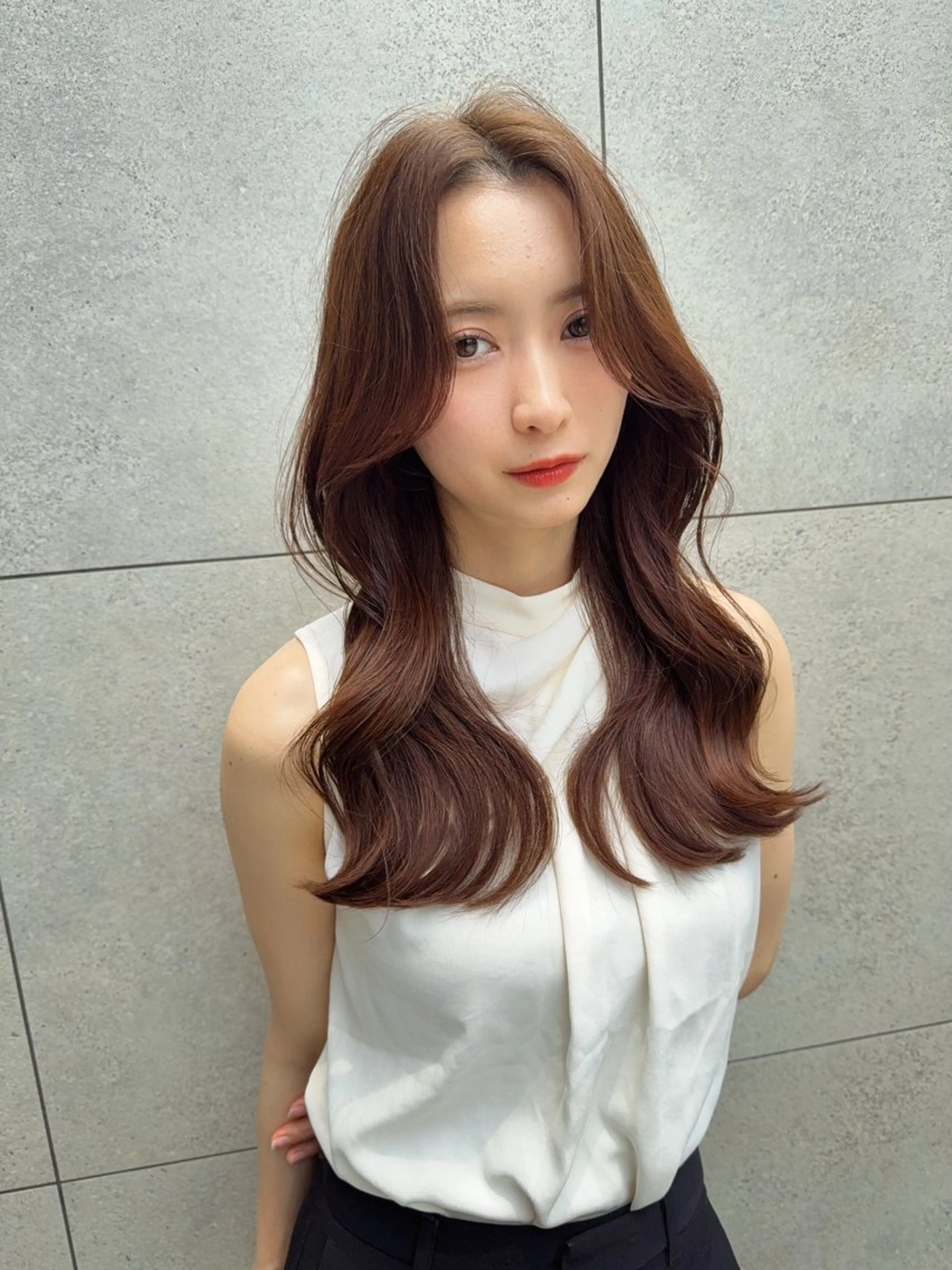 セミロング カラー カット ヘアカラー トリートメント レイヤー❣️縮毛矯 川村利幸のヘアスタイル