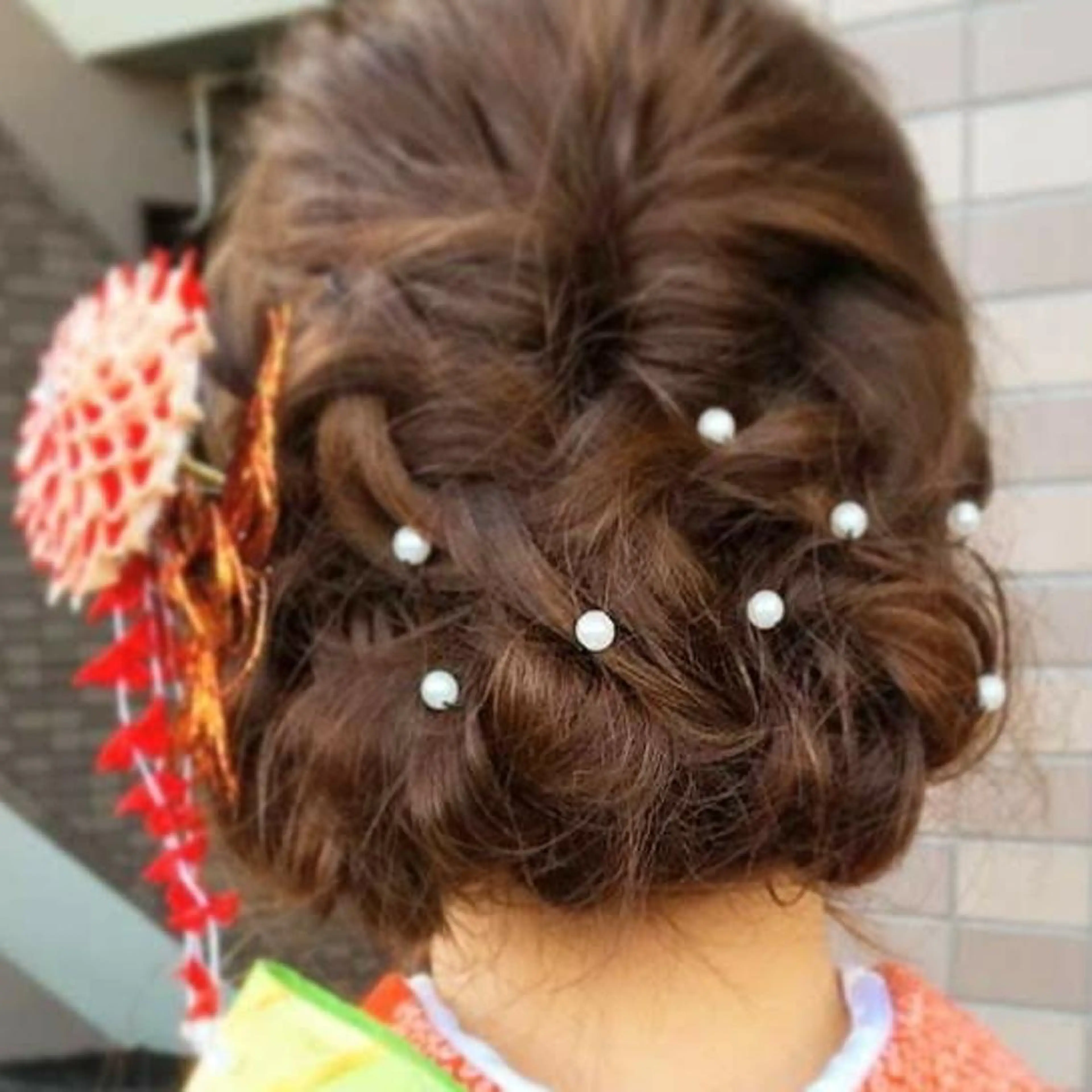 セミロング ヘアアレンジ 黒田 かな子のヘアスタイル