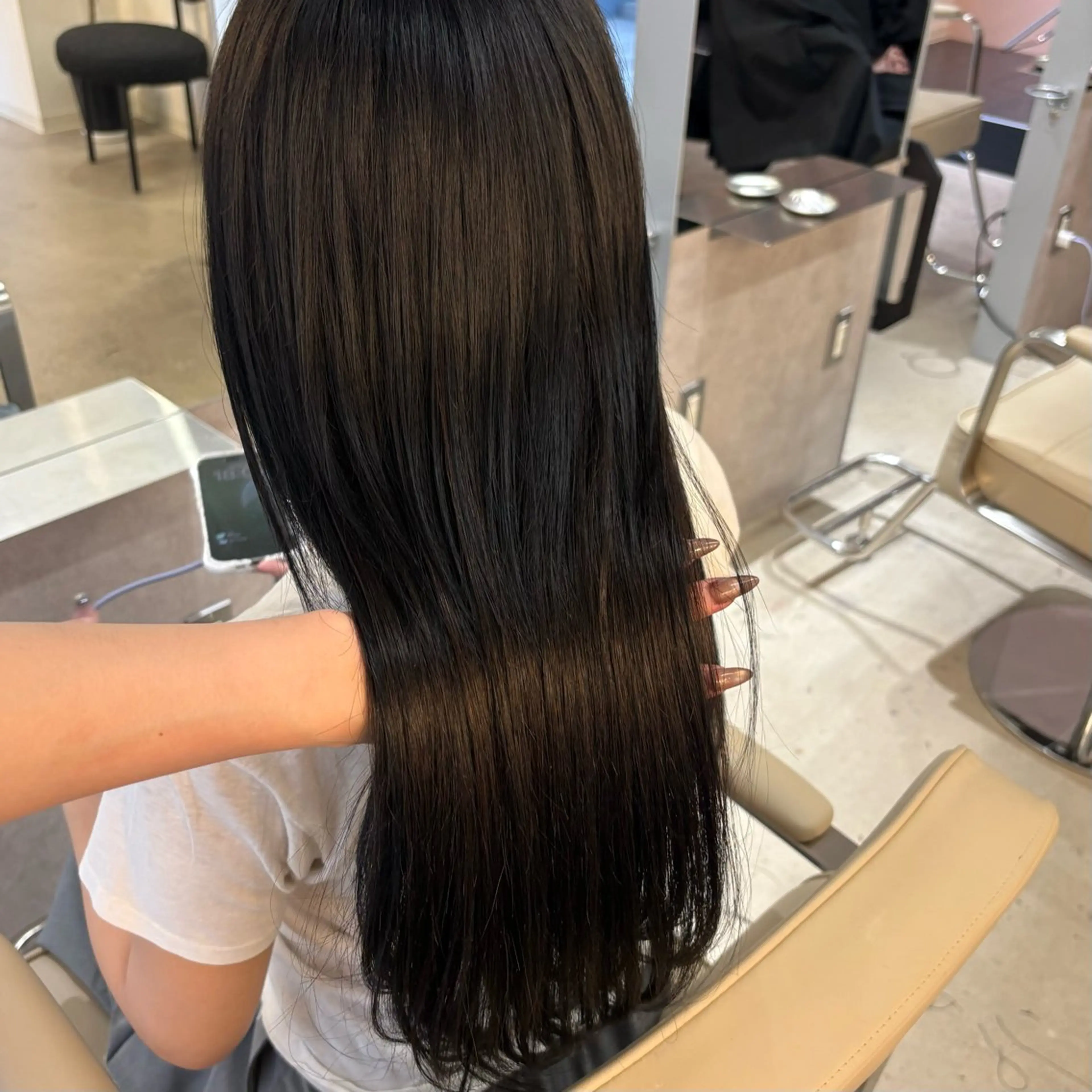【🌺最高級エクステ🌺】羽エクステ60本​〜​＋整えカット＋補習トリートメント🪽‪の写真