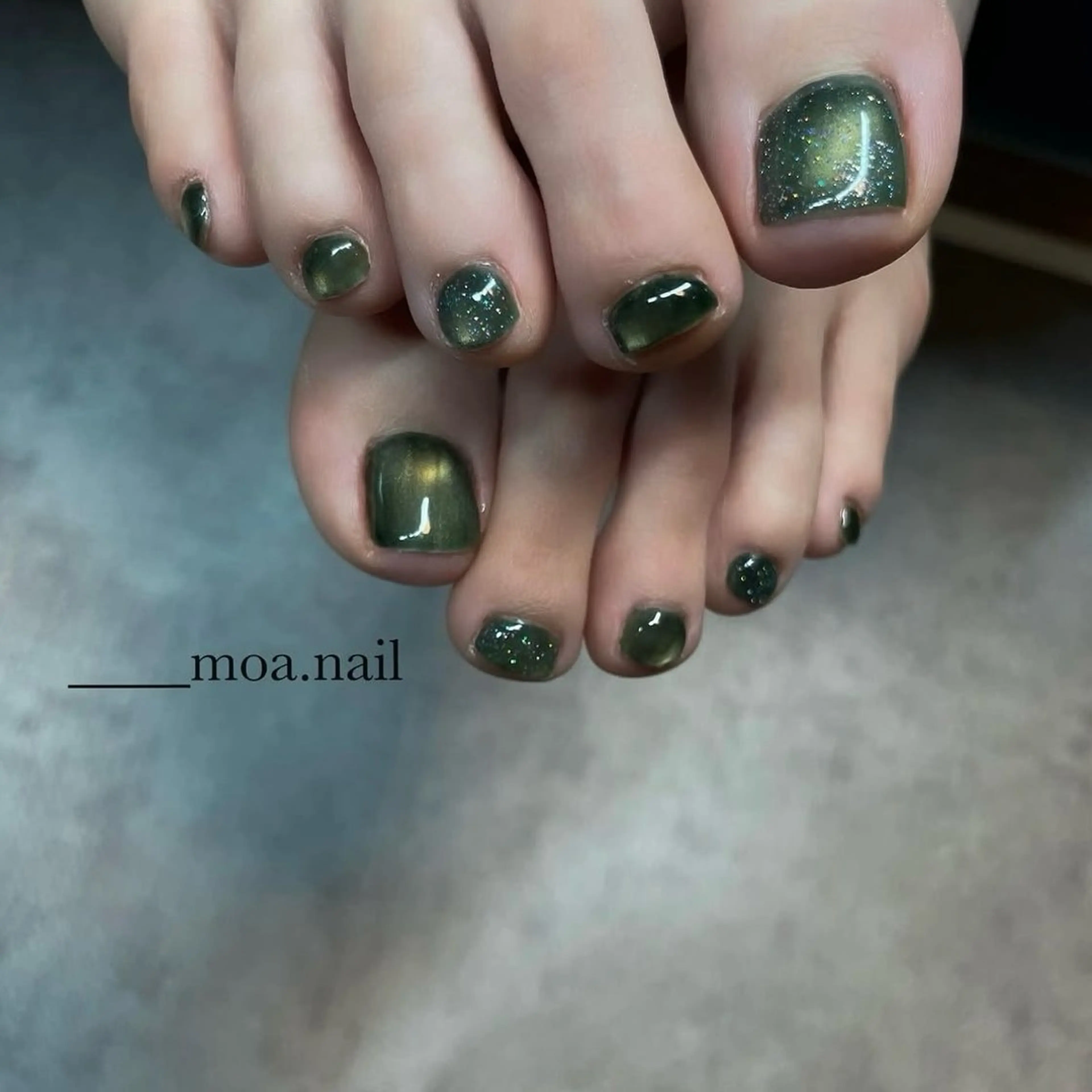 ネイル フットネイル マグネットネイル moa.nail risaのネイルデザイン
