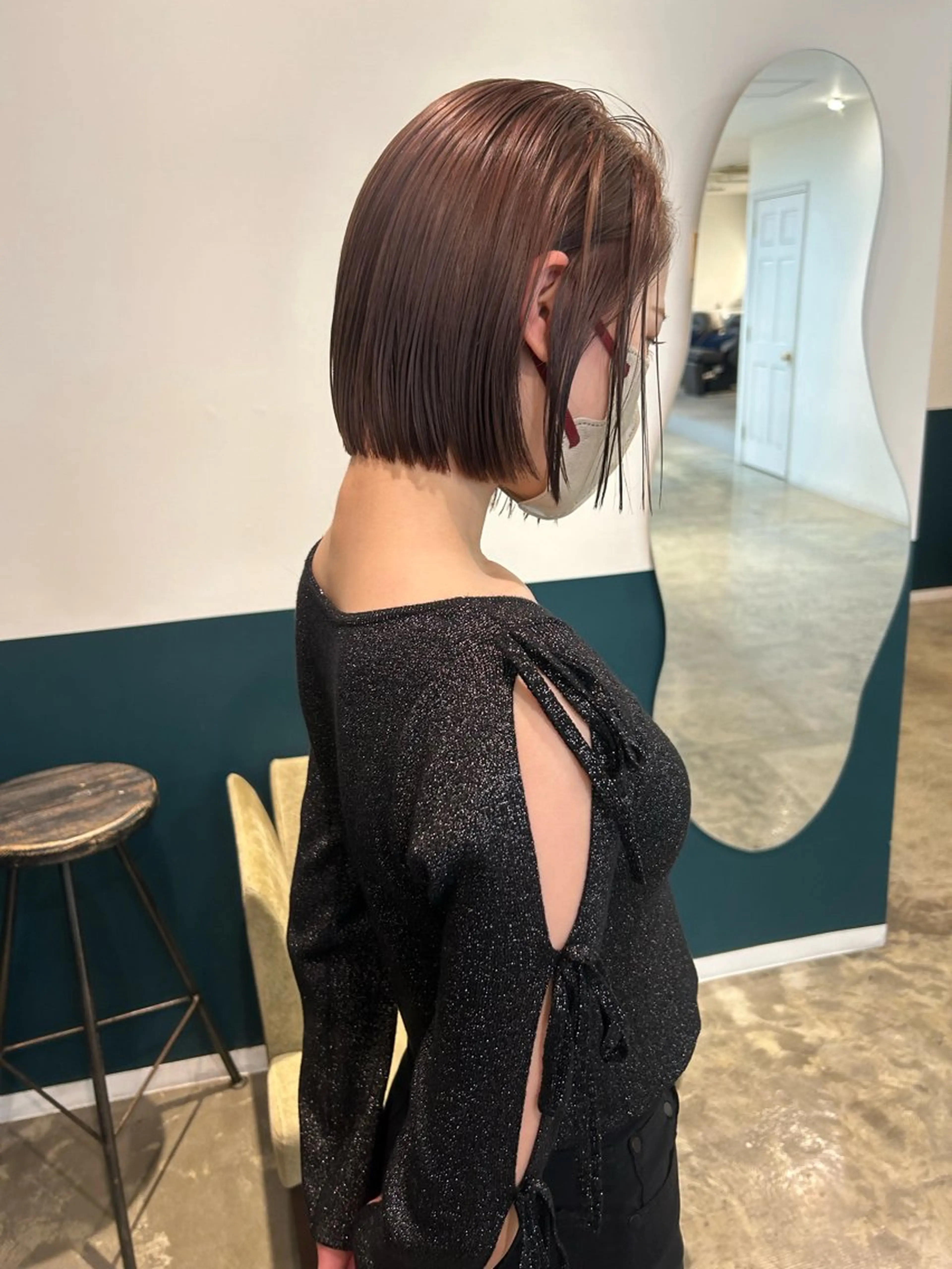 ショート カラー ブリーチ 透明感カラー グレージュ カット ヘアカラー カラーリスト菅野 竜矢🌈のヘアスタイル