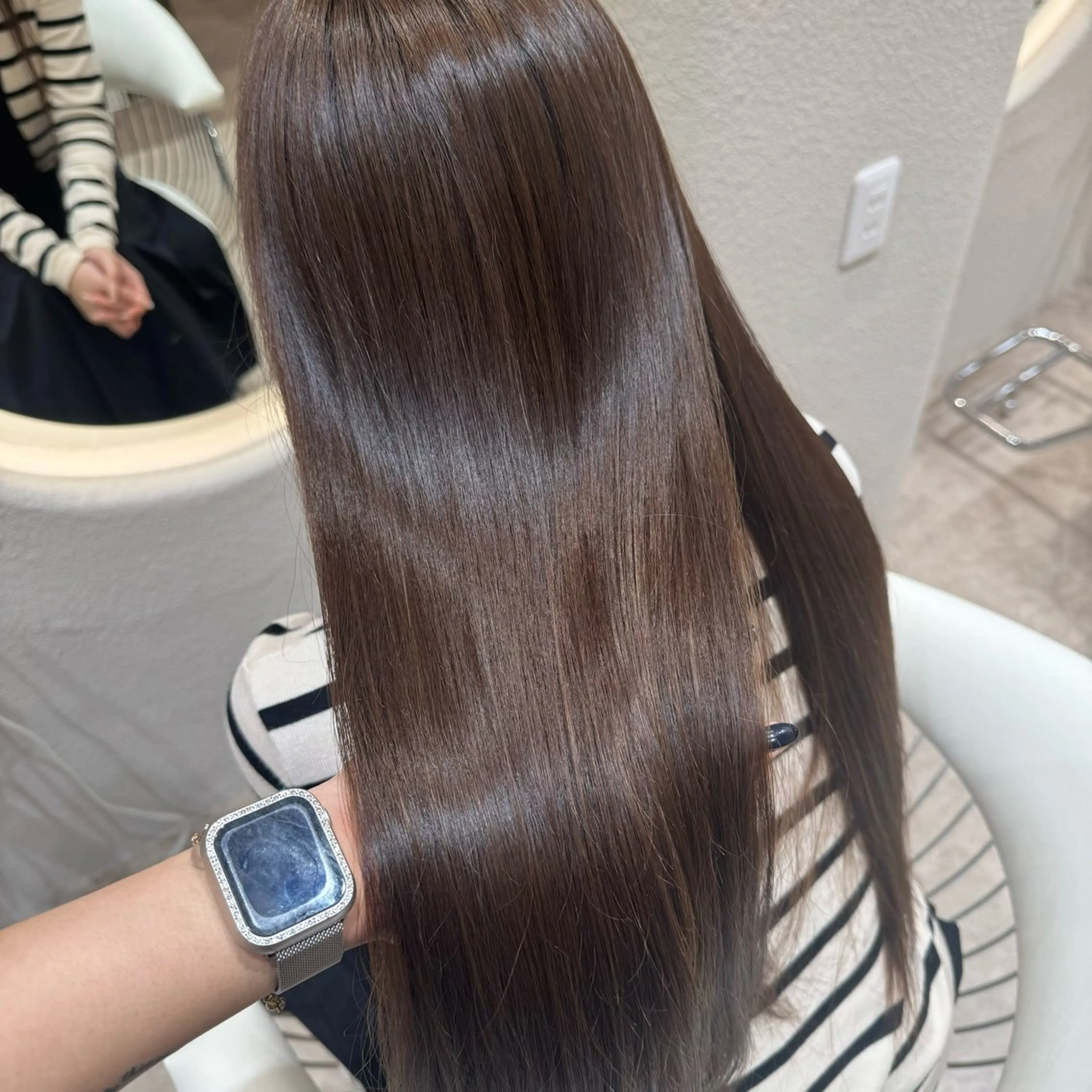 セミロング パーマ 🍑似合わせ/艶髪 🍑MOMOKA🍑のヘアスタイル