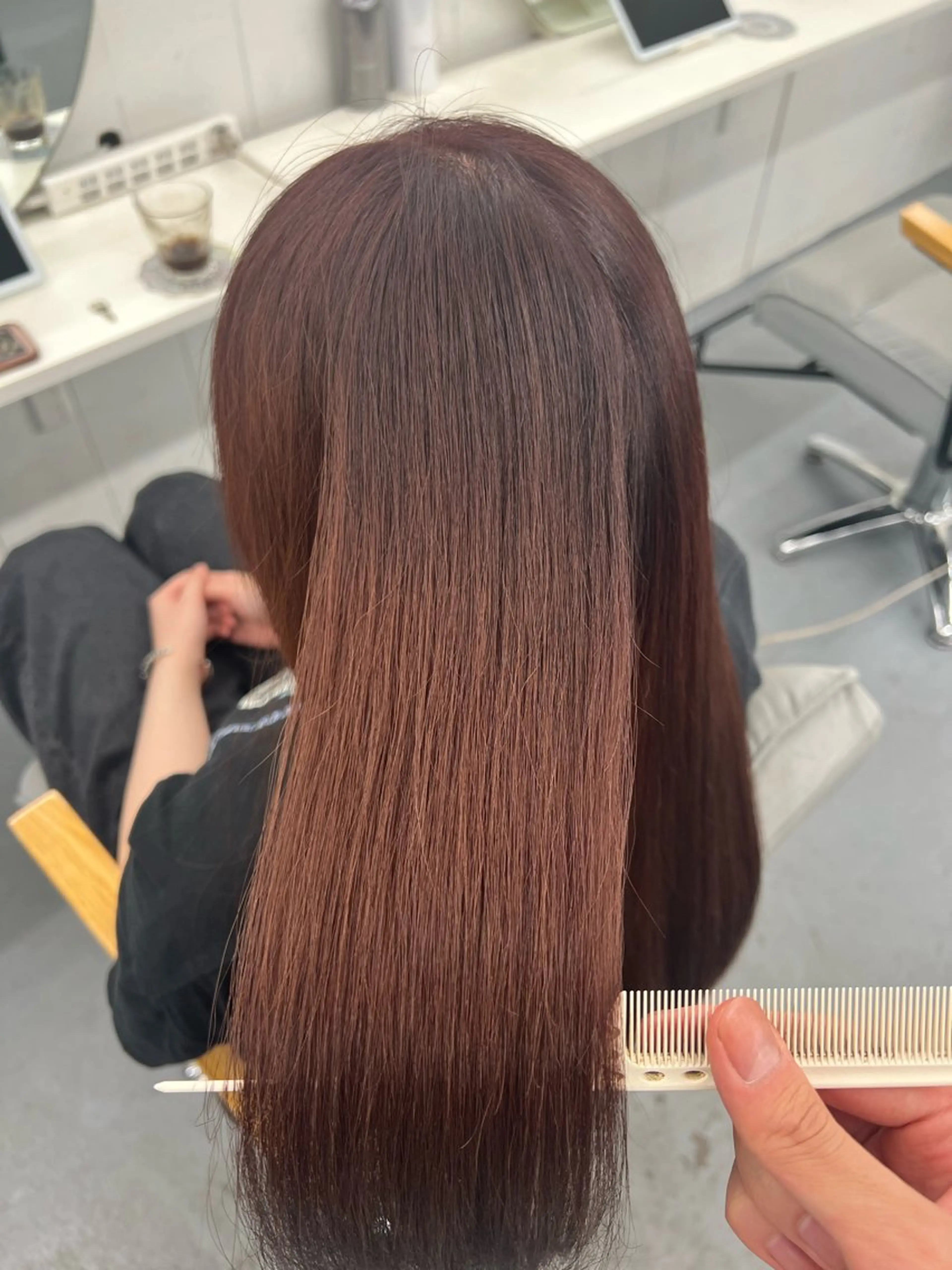 ロング 卒業式のヘアスタイル 髪質改善 トリートメント 亀田 泰生のヘアスタイル