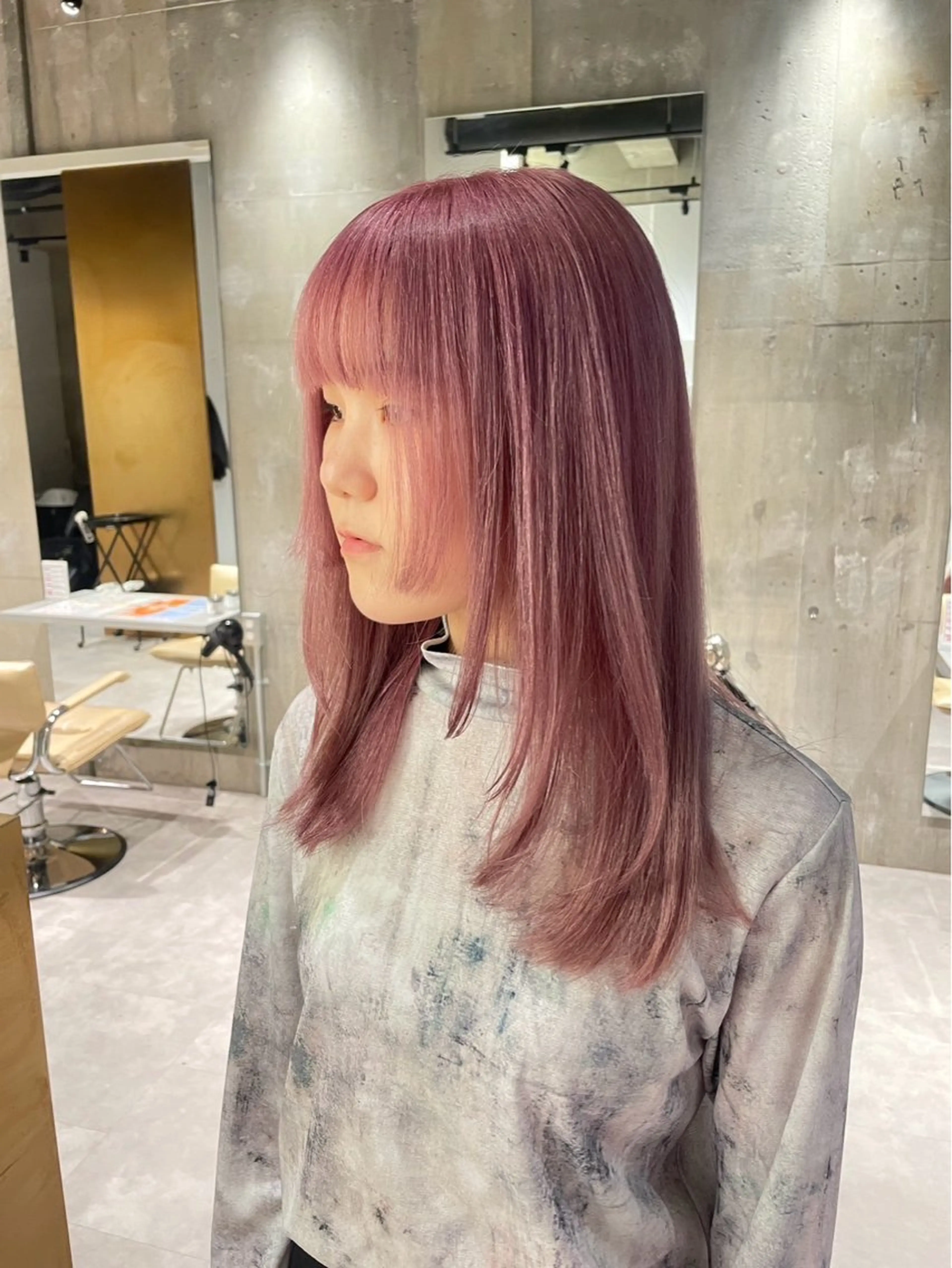 ミディアム カラー カット ヘアカラー トリートメント ☀️海外レイヤー 🇺🇸/ヒナコのヘアスタイル