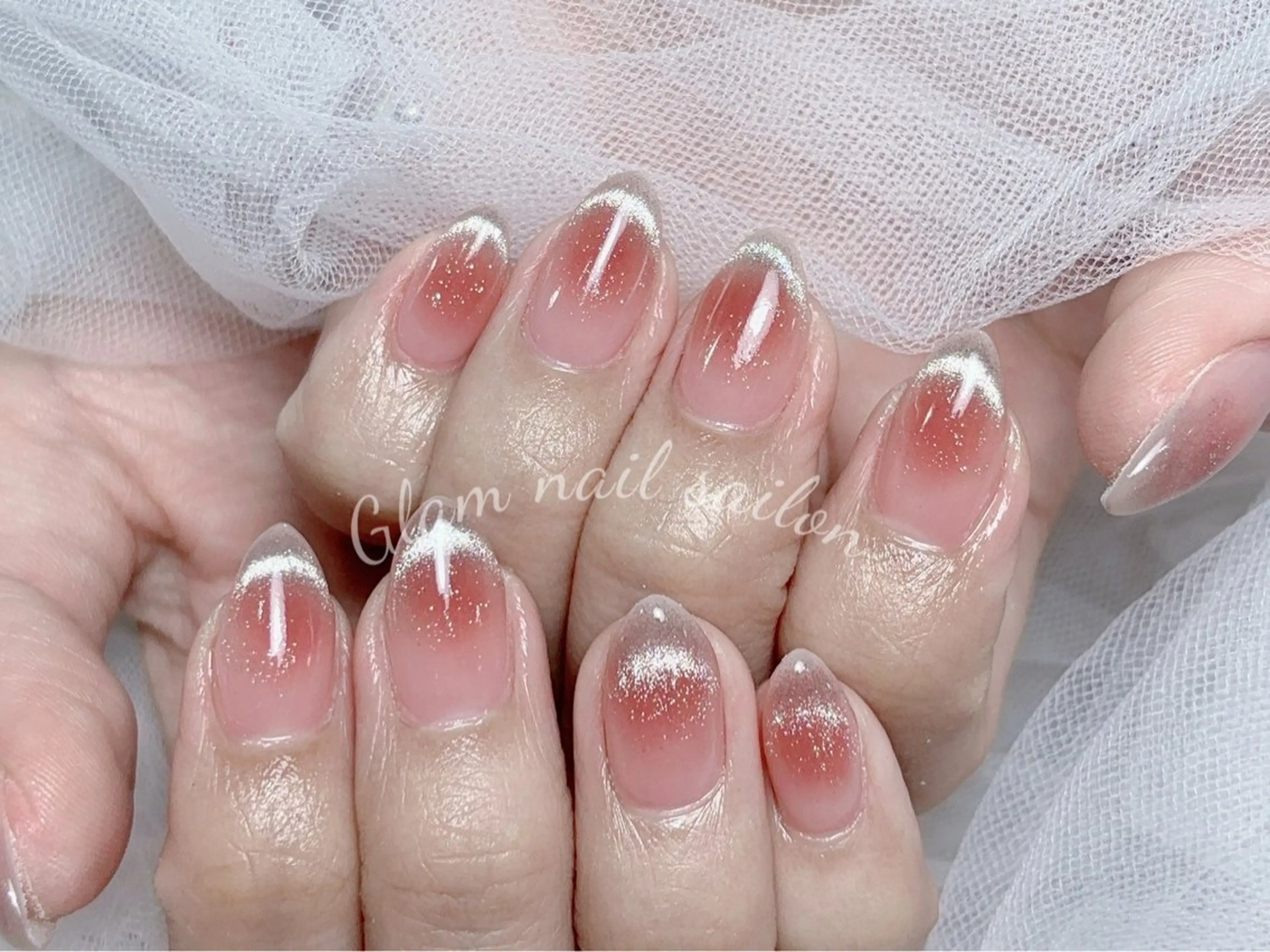 ネイル エツメ💅 長さだし🎀デザインのネイルデザイン
