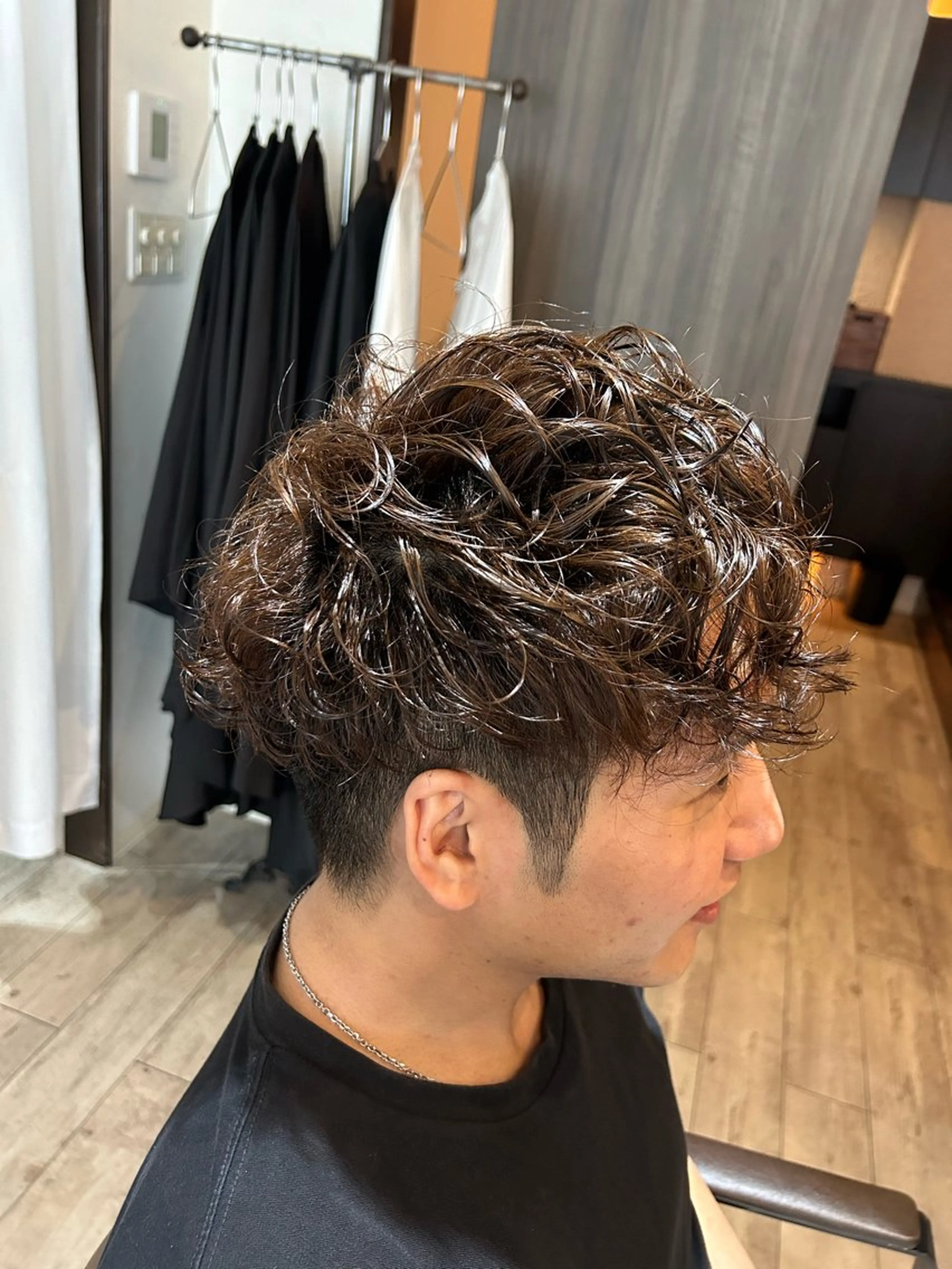 メンズ スペインカール IVERA二刀流⚔️ 横野圭⚔️のヘアスタイル