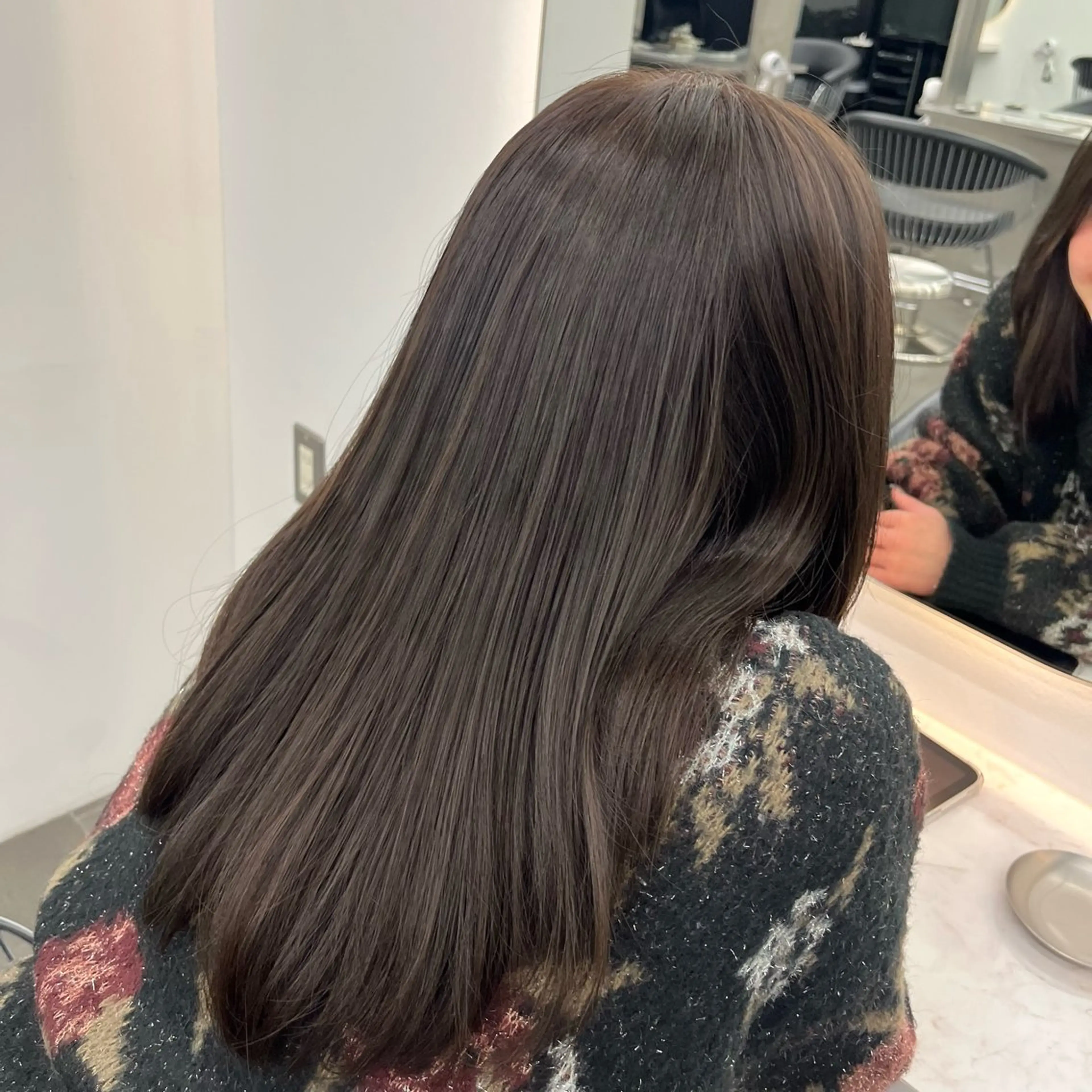 カラー 透明感カラー ヘアカラー 縮毛矯正/くすみカラ ーayukaのヘアスタイル