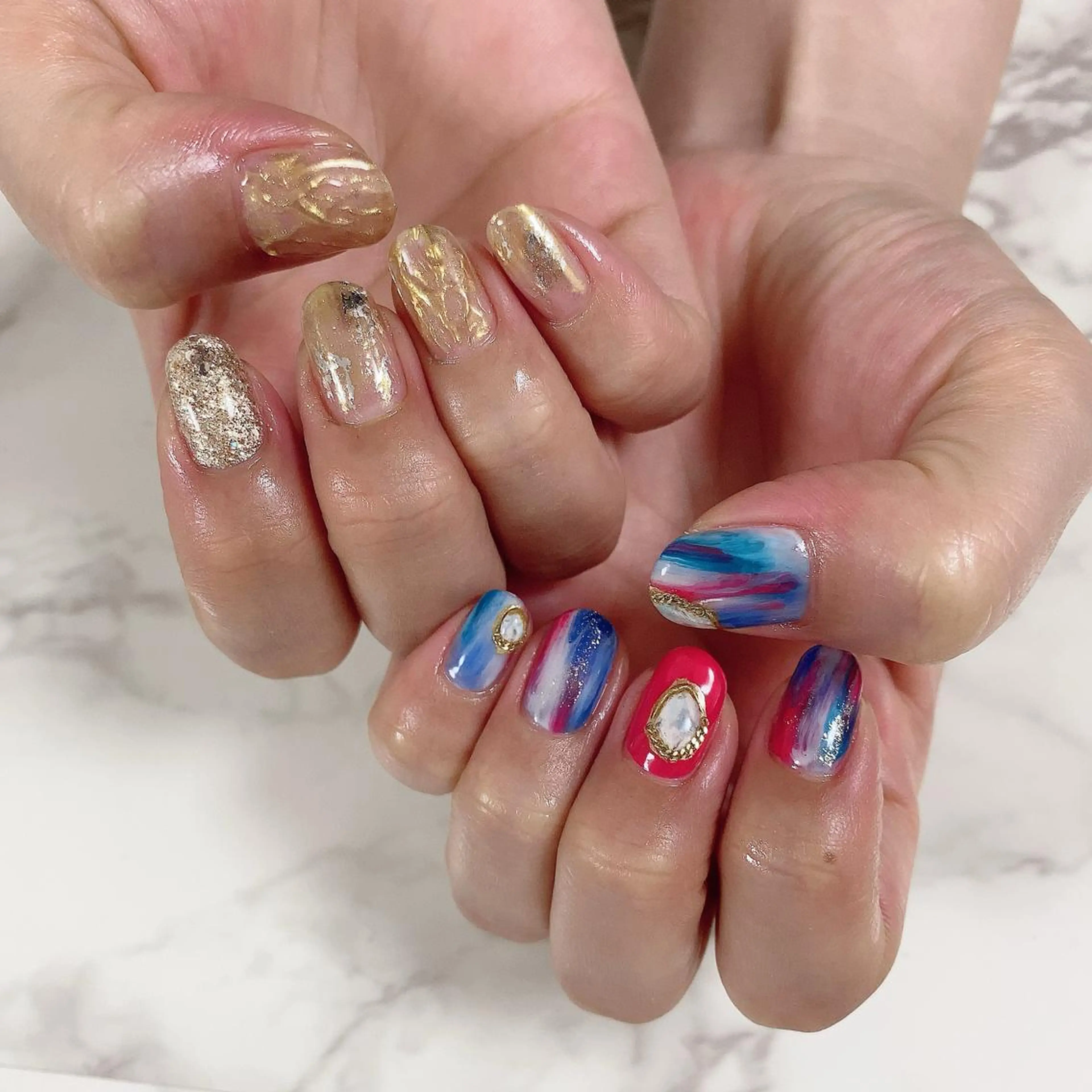 ネイル ミラーネイル SOL NAILのネイルデザイン