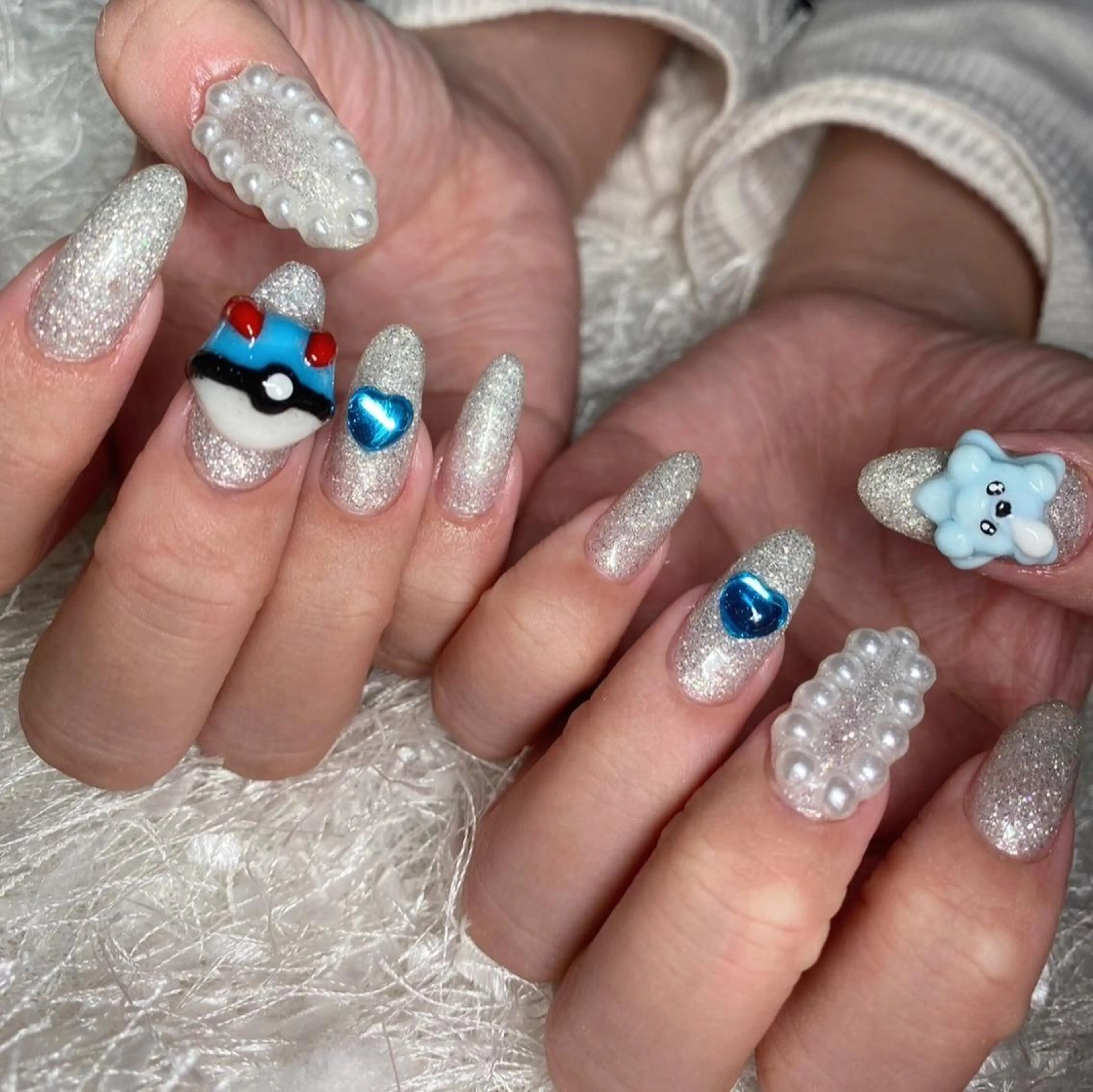 ネイル 長さ出し フレンチネイル ジェルネイル グラデーション 韓国ネイル ハンドネイル Nail&eye Belire 新宿のネイルデザイン