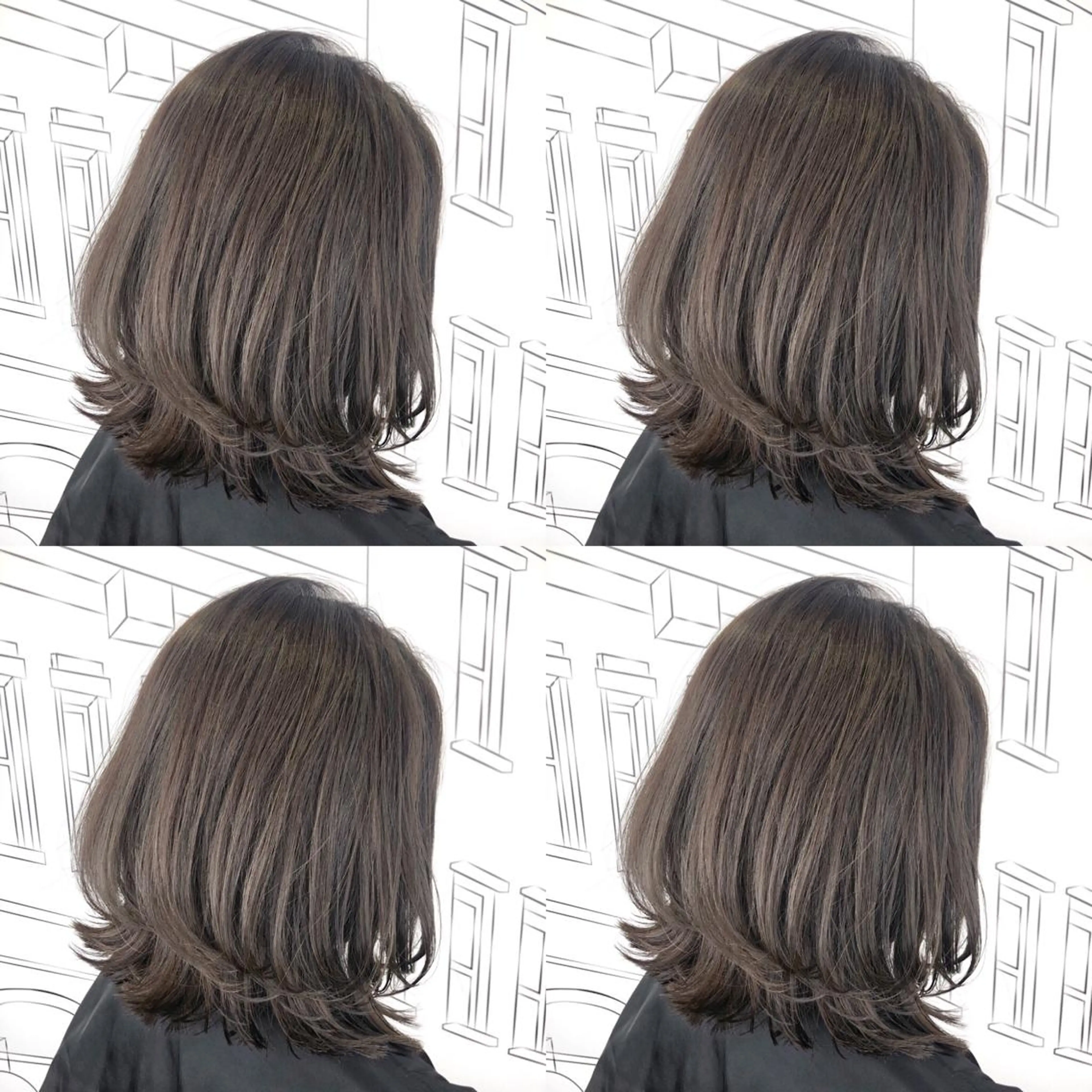 ミディアム TOMOKA 艶髪/透明感カラーのヘアスタイル