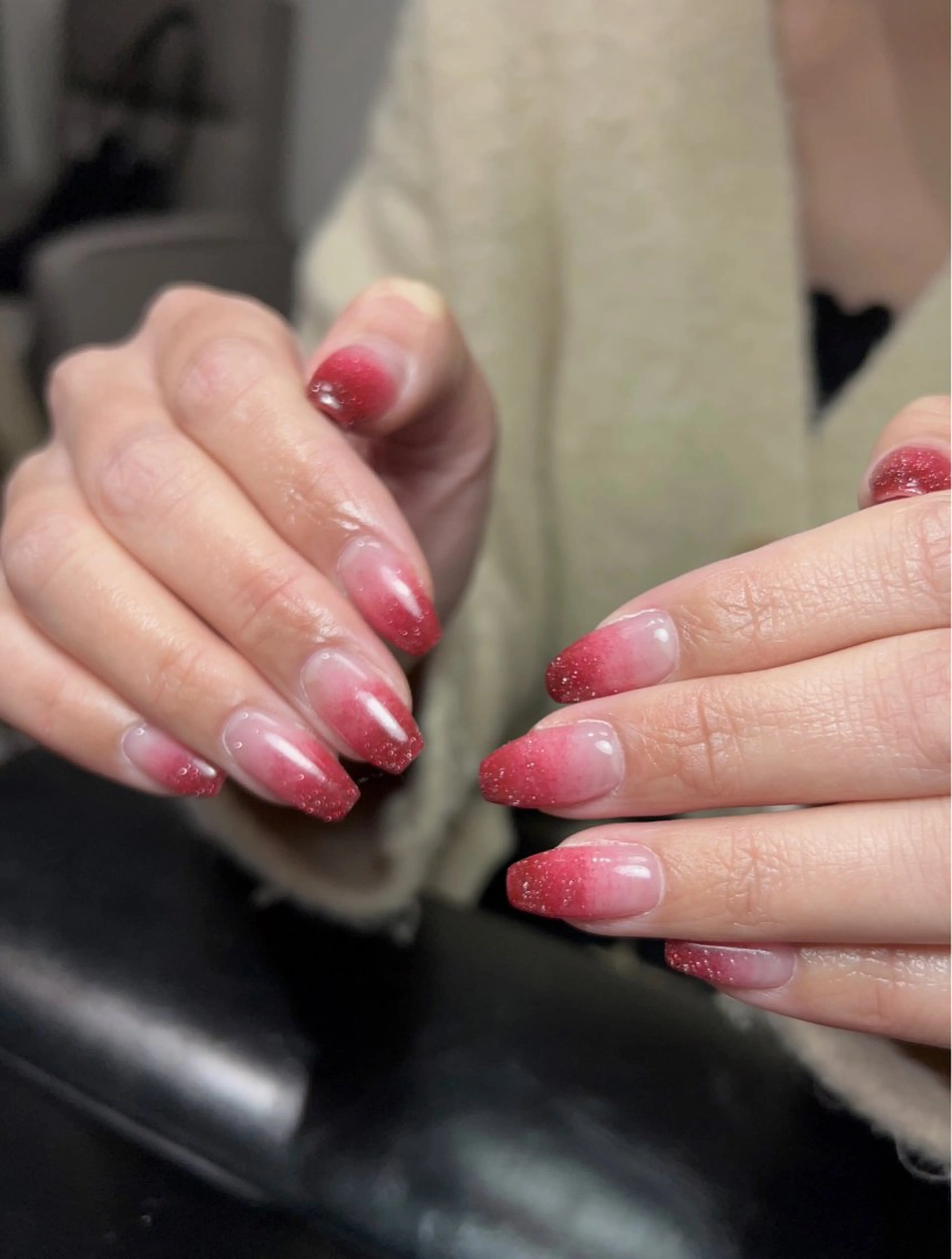 ネイル グラデーション ラメ(グリッター) マグネットネイル ミラーネイル ニュアンスネイル ハンドネイル Lumi de nailsのネイルデザイン