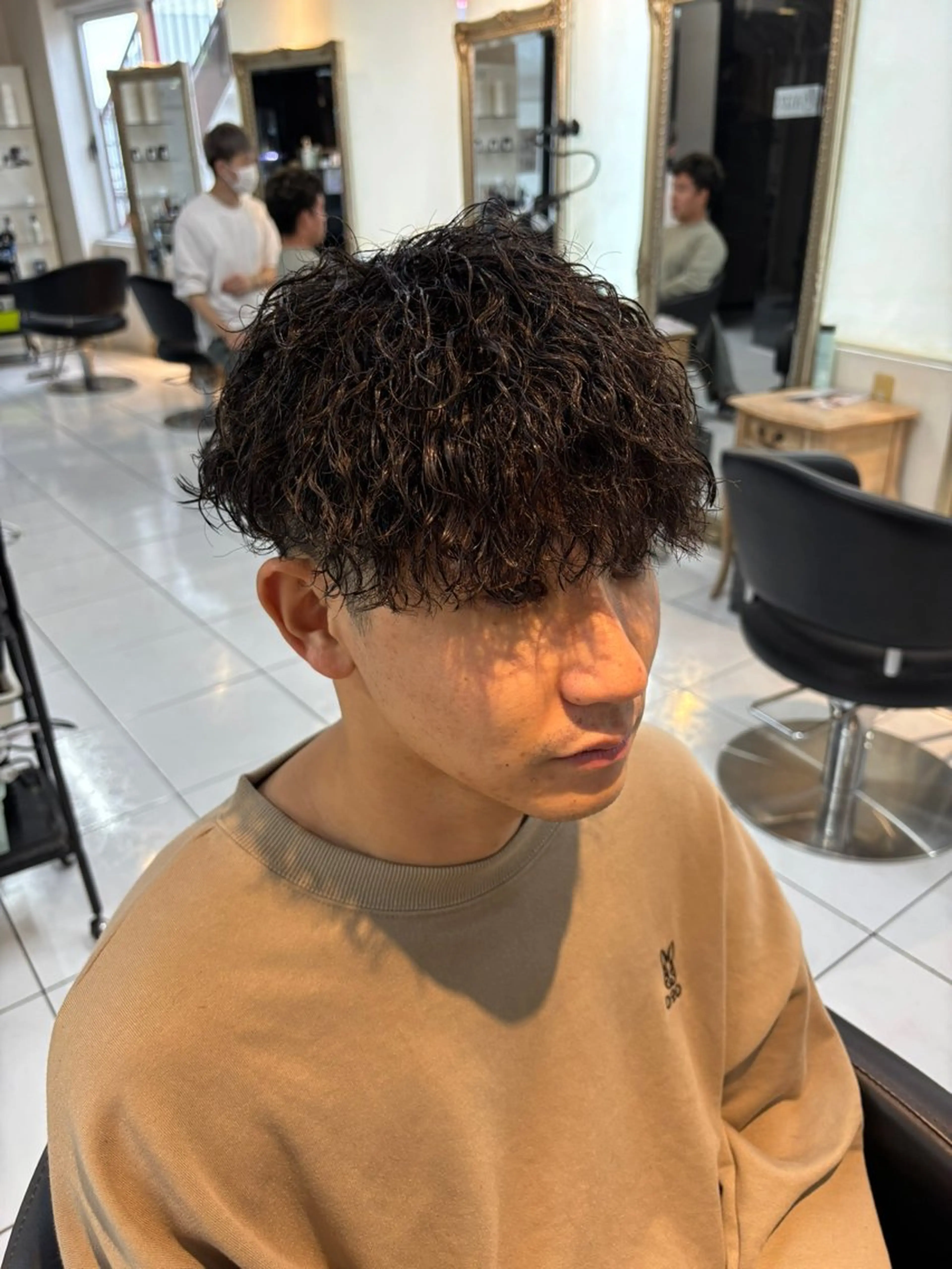メンズ メンズパーマ カット パーマ 加川 隼人のヘアスタイル