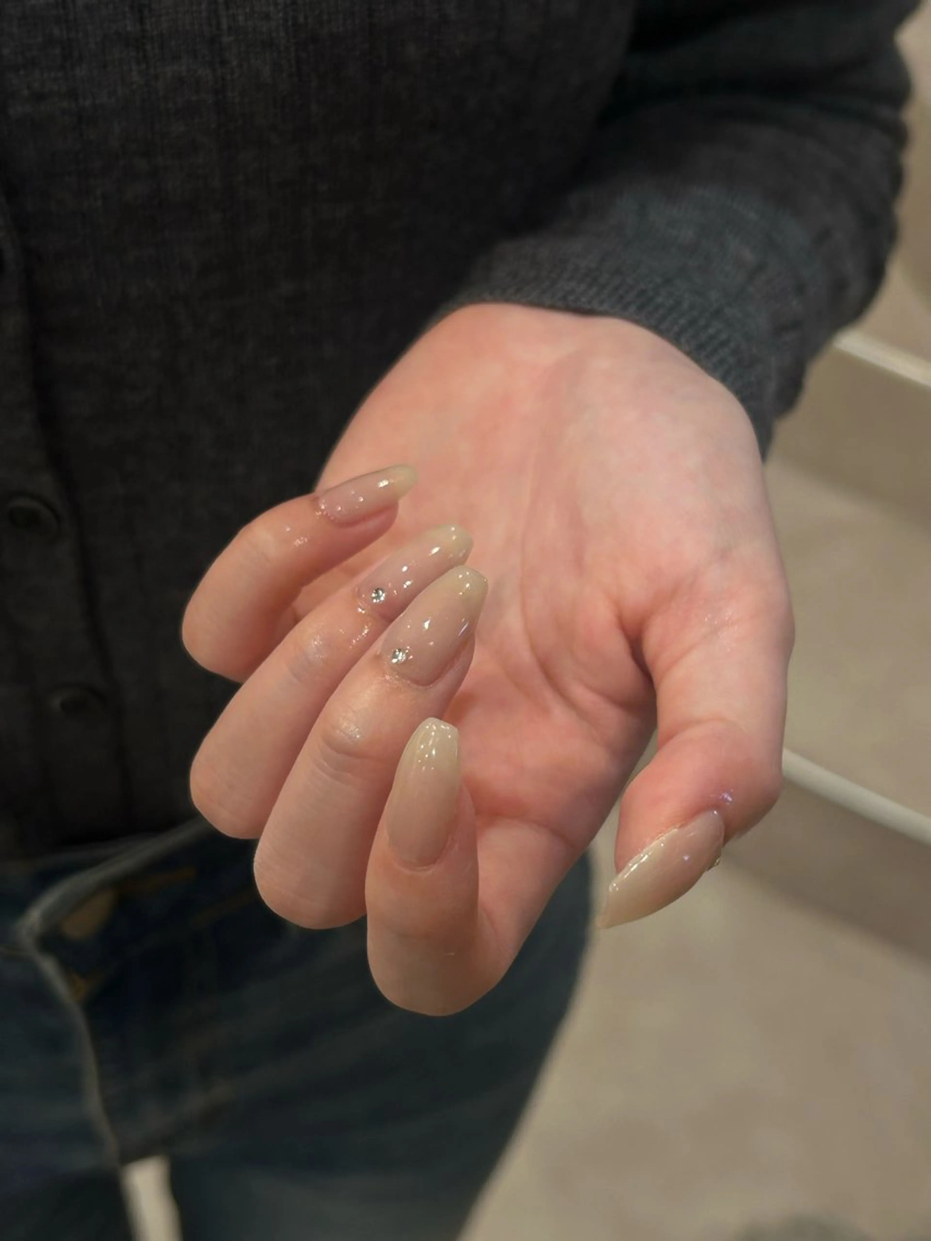 【300色から選べる🤍】ワンカラーorラメグラデーション(オフ込み)✨の写真