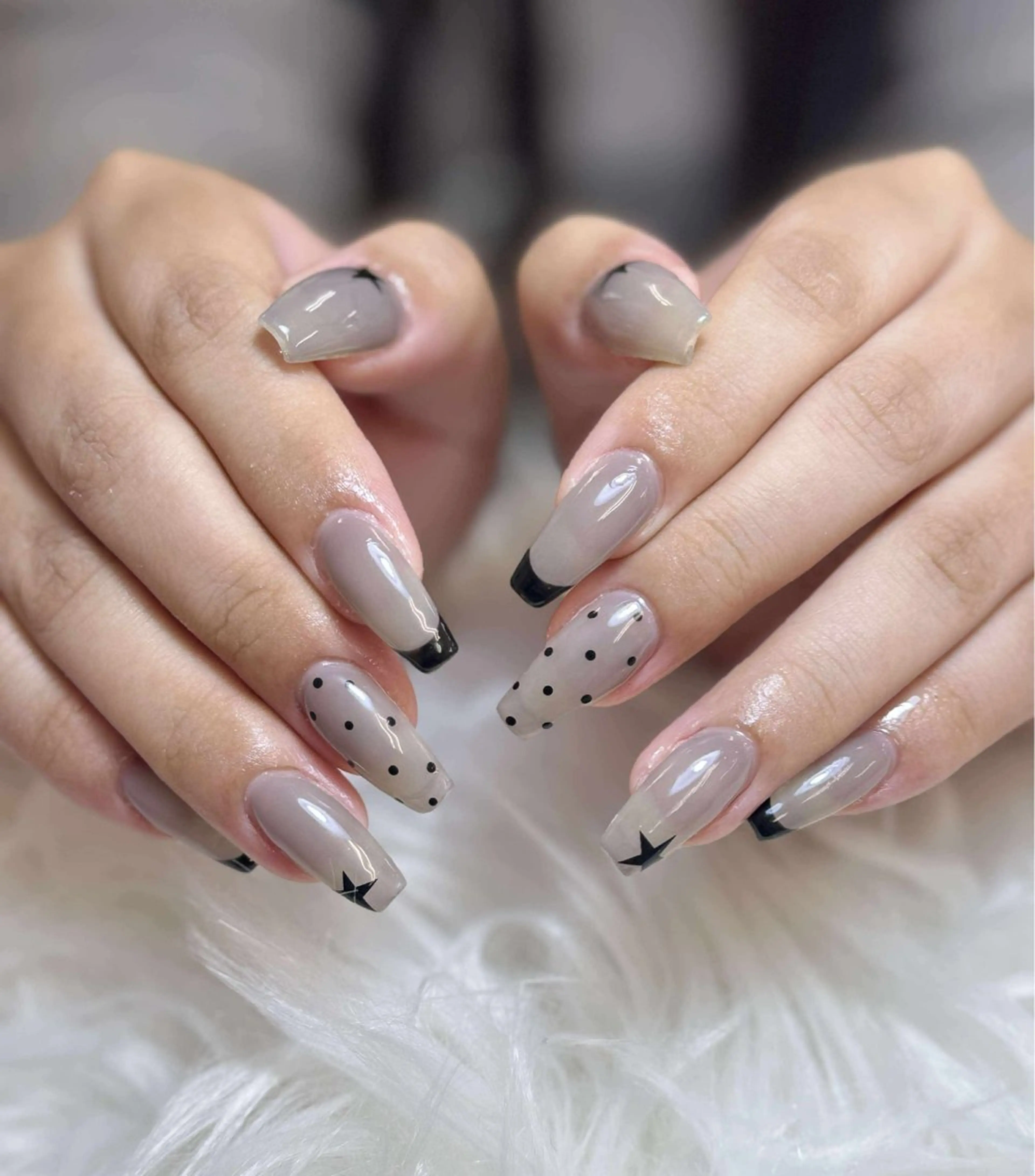 ネイル チークネイル 長さ出し フットネイル マグネットネイル 持ち込み ハンドネイル ANH NAIL ゴテゴテ専門店💎のネイルデザイン