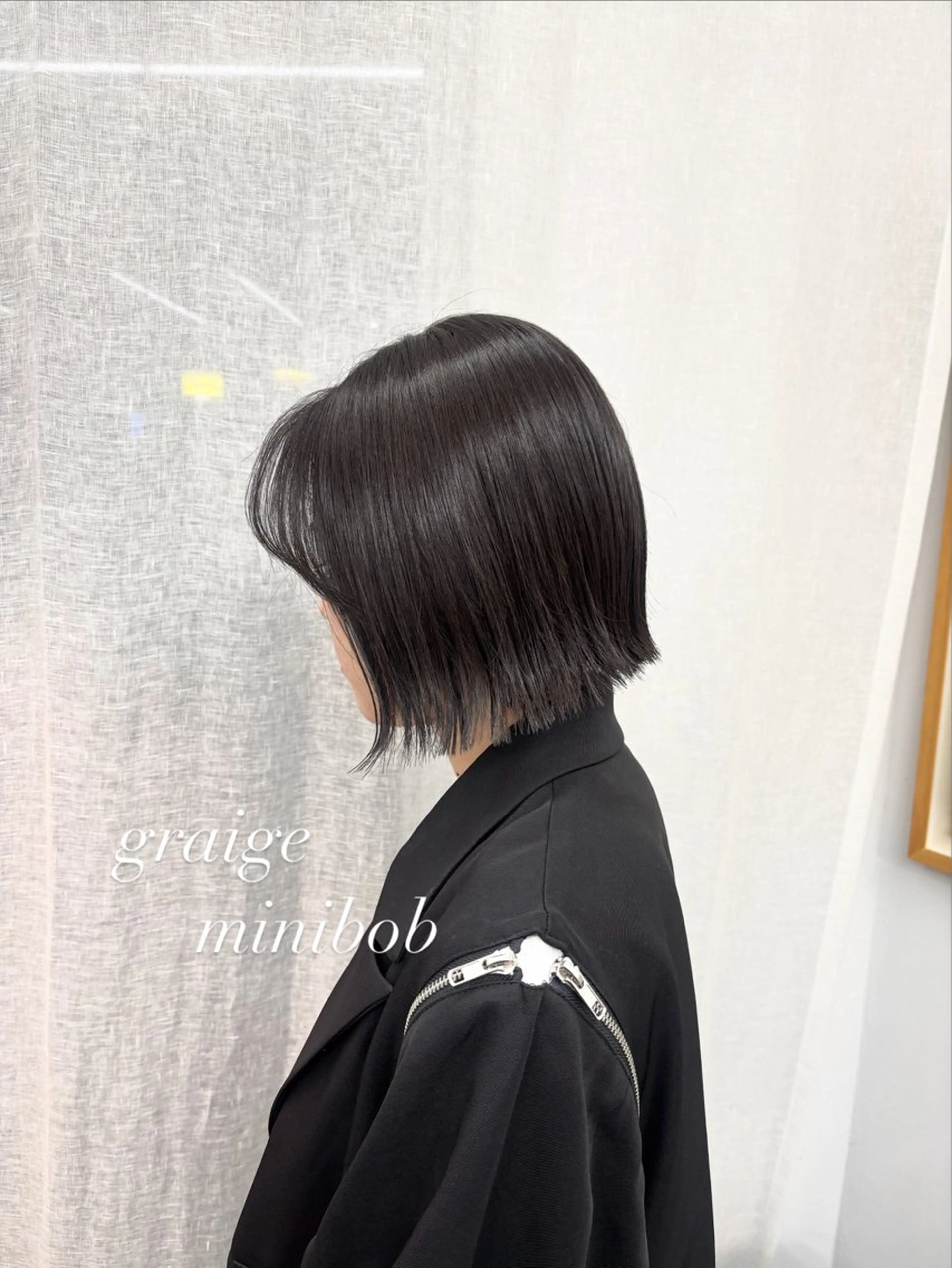 ショート カラー ベージュカラー 透明感カラー グレージュ オレンジ ボブ 【ヤマザキアヤメ】 パーマモデル様募集中のヘアスタイル