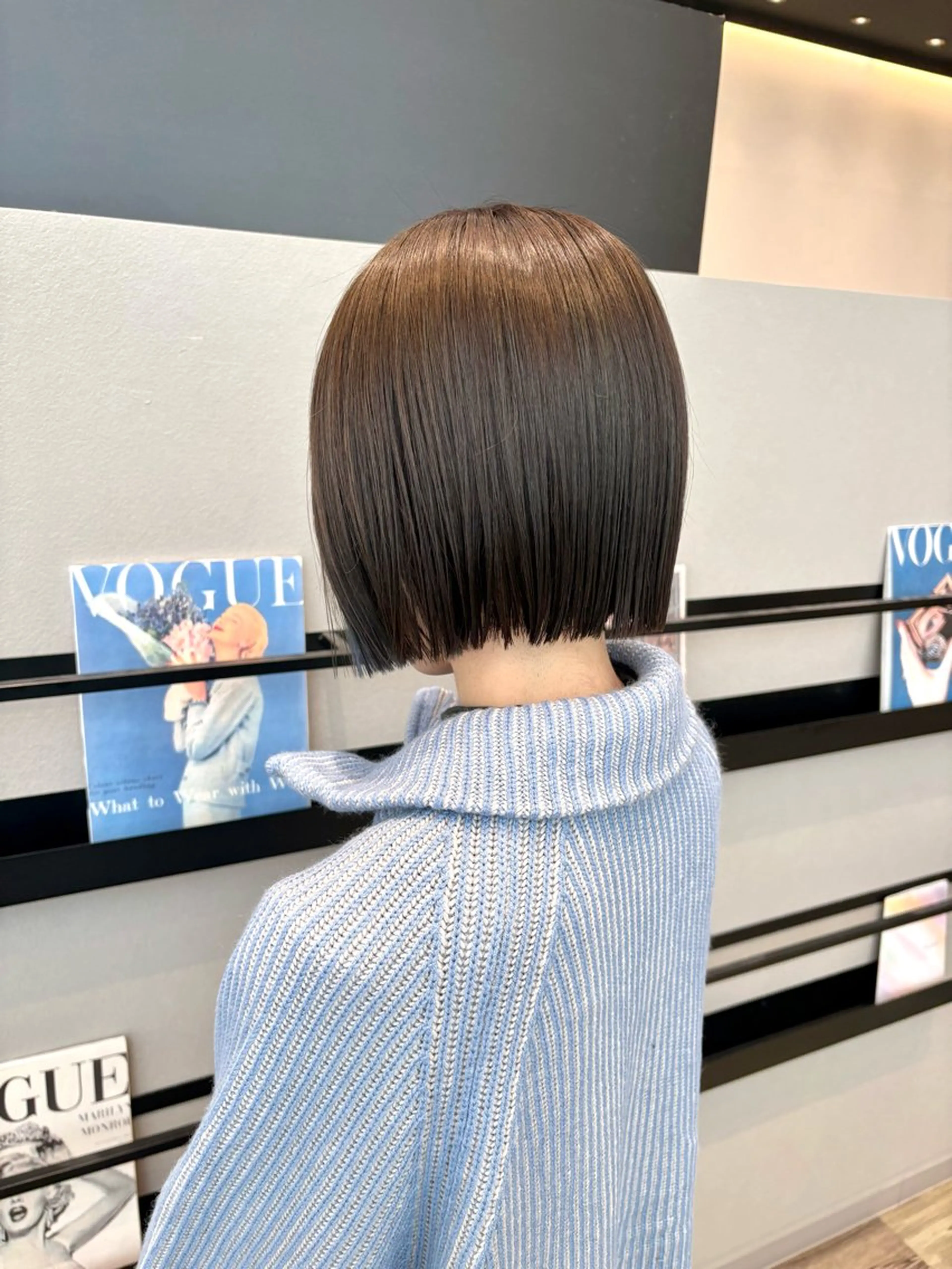 ショート カラー 透明感カラー グレージュ ボブ カット ヘアカラー 透明感カラー/ レイヤーkotonoのヘアスタイル