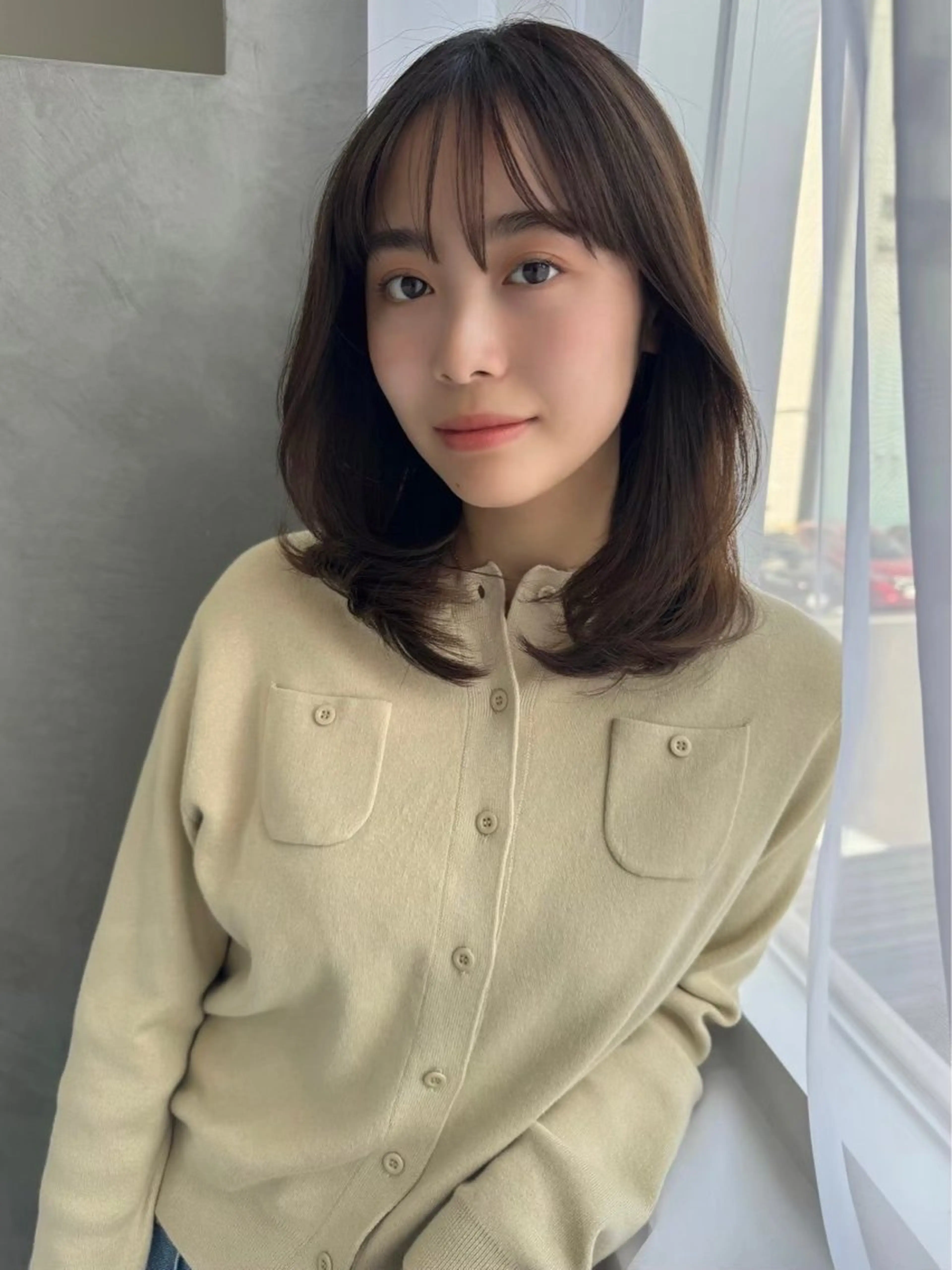 ミディアム カラー レイヤーカット 🫧SOYON non🫧のヘアスタイル