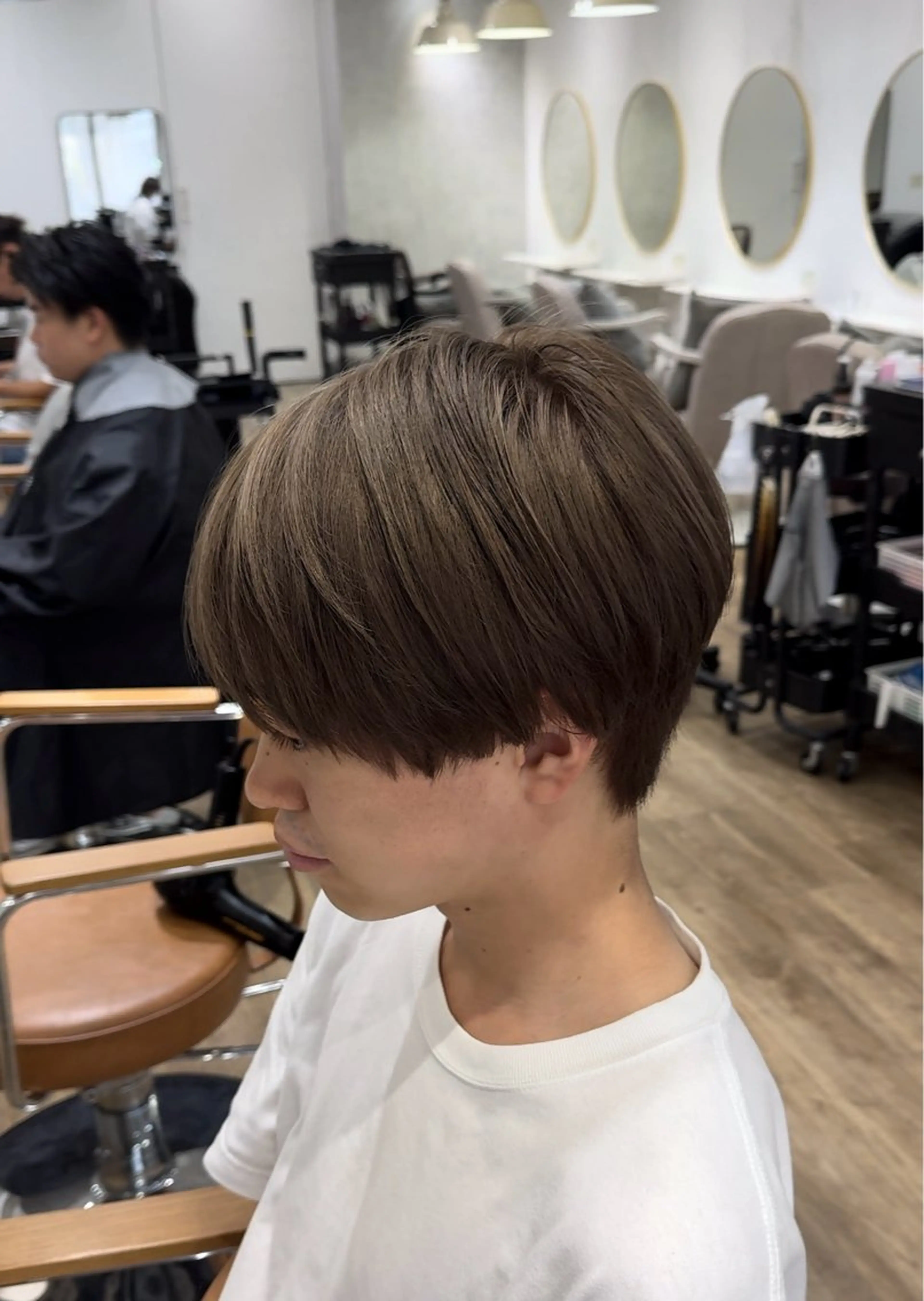 ミディアム カラー メンズ カット ヘアカラー メンズカット/ ＆ 髙下 幹大のヘアスタイル