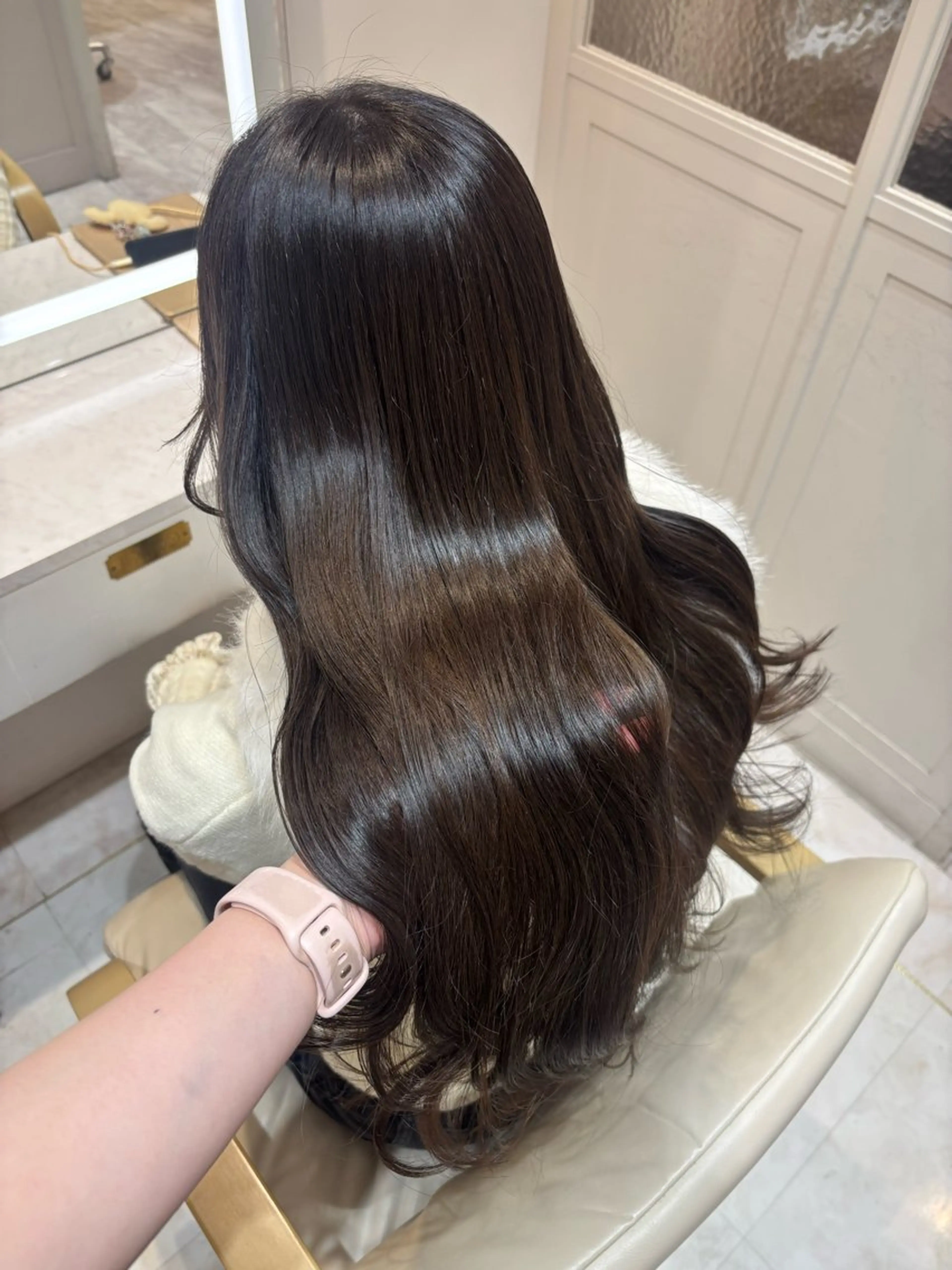 ロング ヘアカラー トリートメント 桃瀬 綾音 カラー/縮毛募集中♡のヘアスタイル