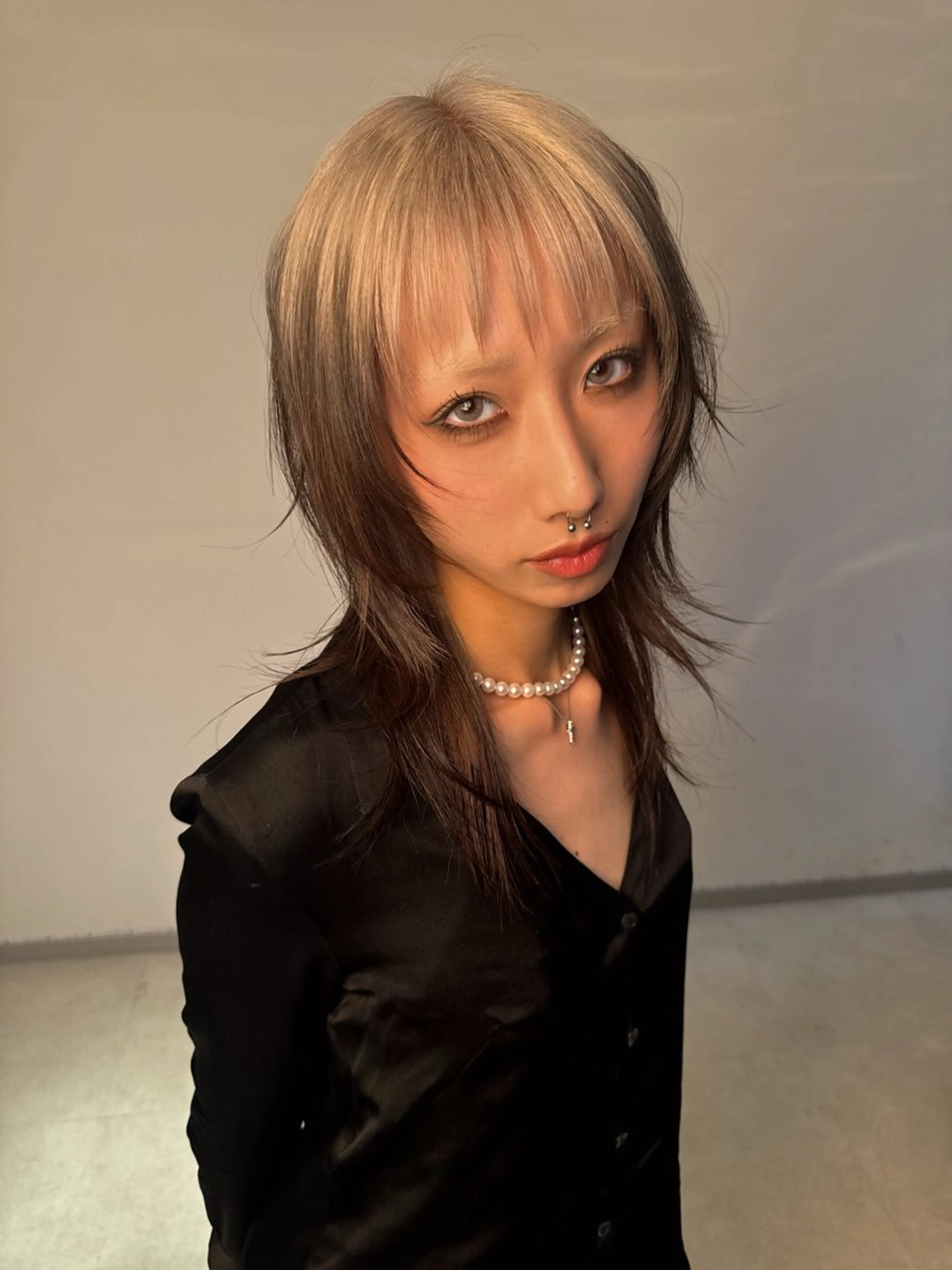 セミロング 【ロングウルフカット 姫カット】伊藤裕哉のヘアスタイル