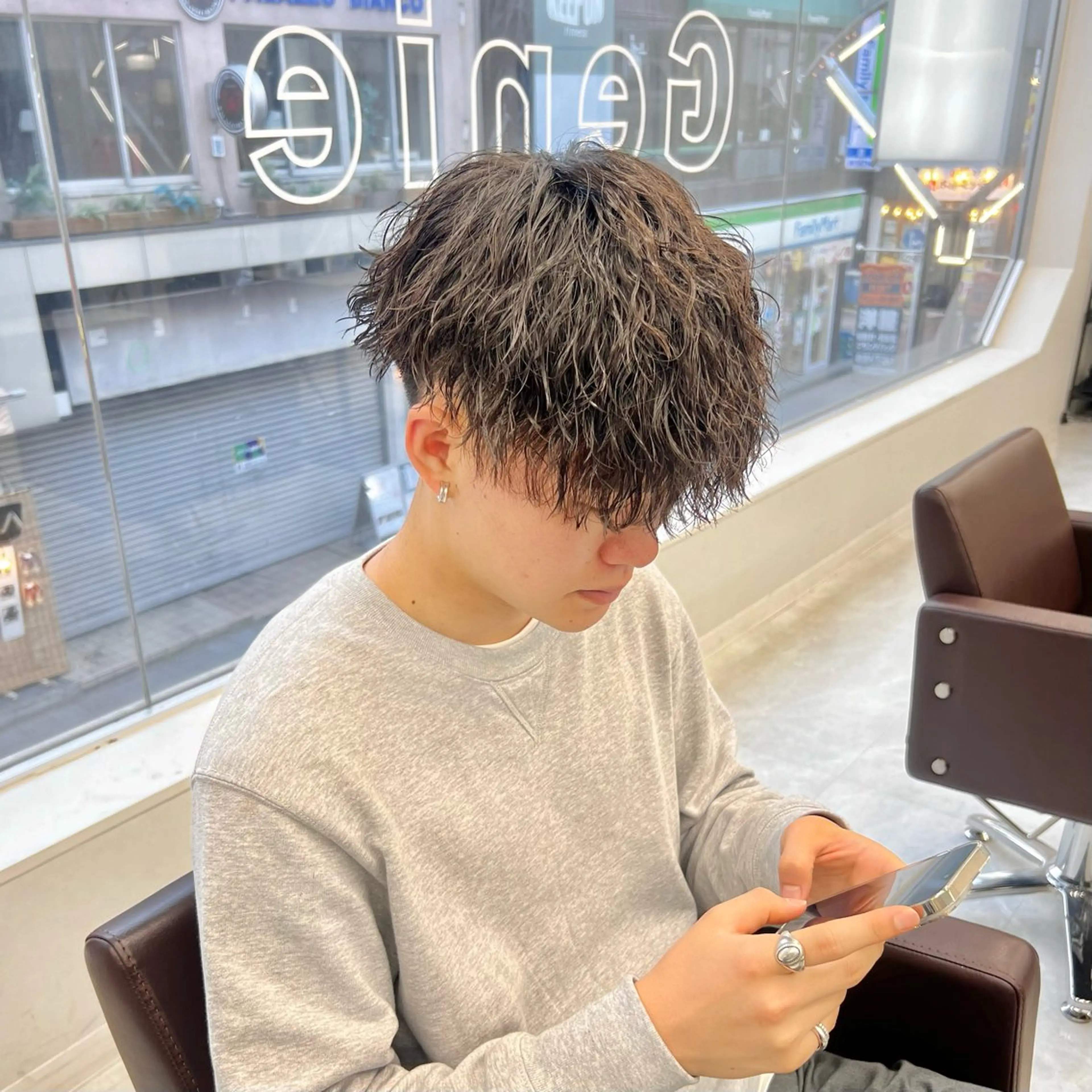パーマ メンズ カット パーマ トリートメント ヘアセット シャドウパーマ/ メンズ/KENTAのヘアスタイル