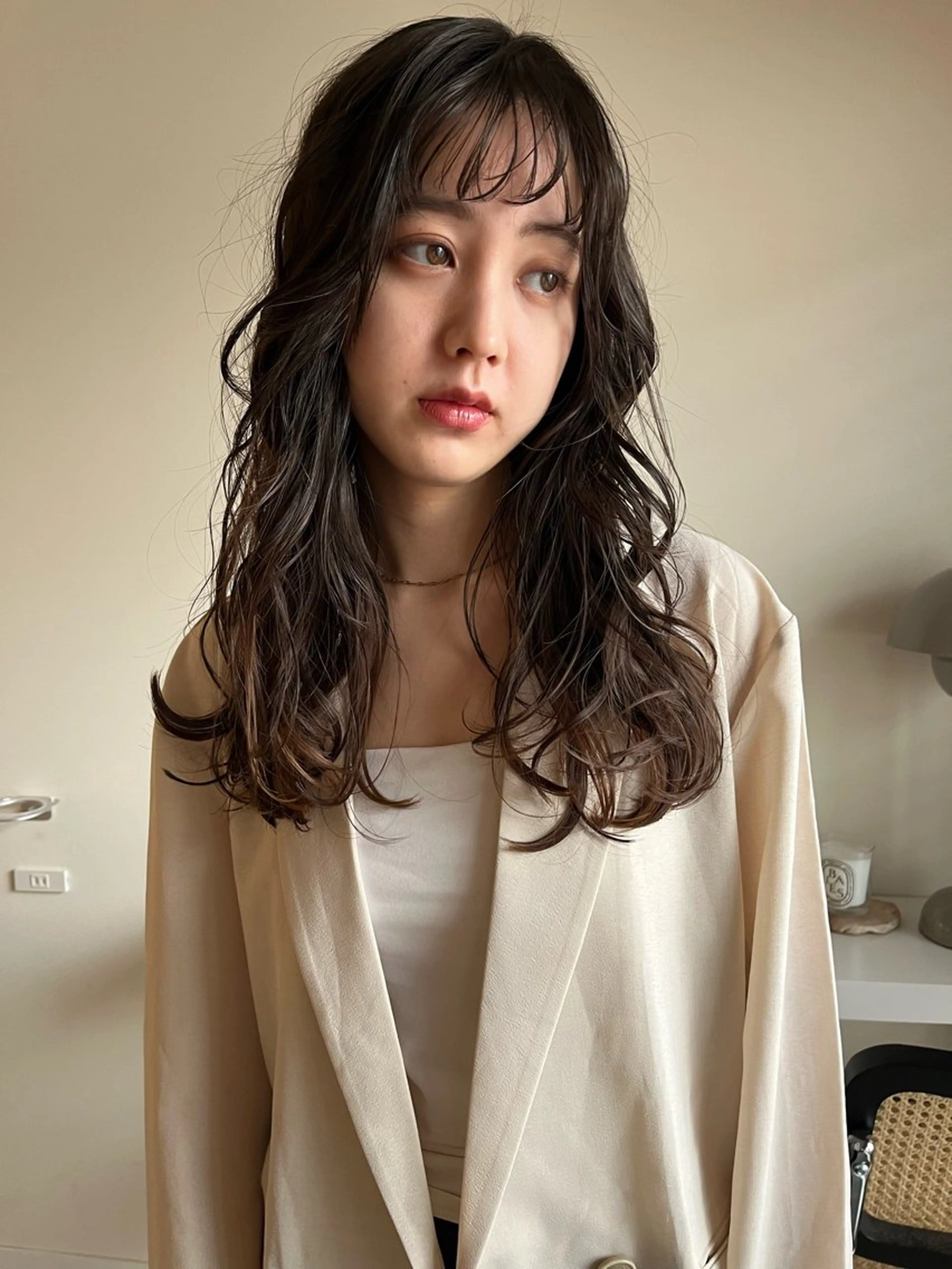 セミロング パーマ セミロングパーマ カット ヘアカラー GO TODAY シェアサロン 表参道Flos店所属・nishi fuyumiのその他イメージ