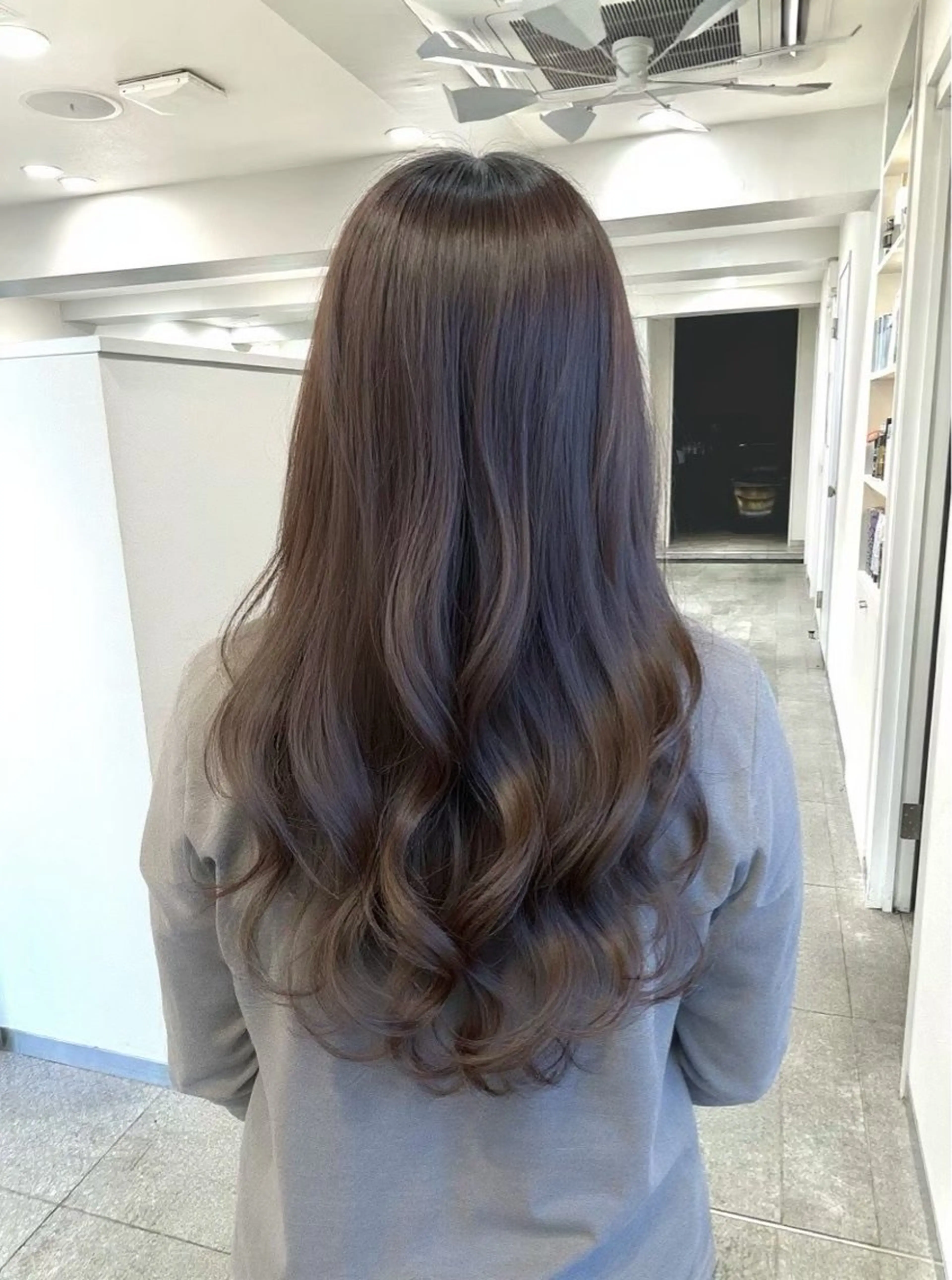 ミディアム カット ヘアカラー トリートメント 韓国風/髪質改善/ ナガヤアキラのヘアスタイル