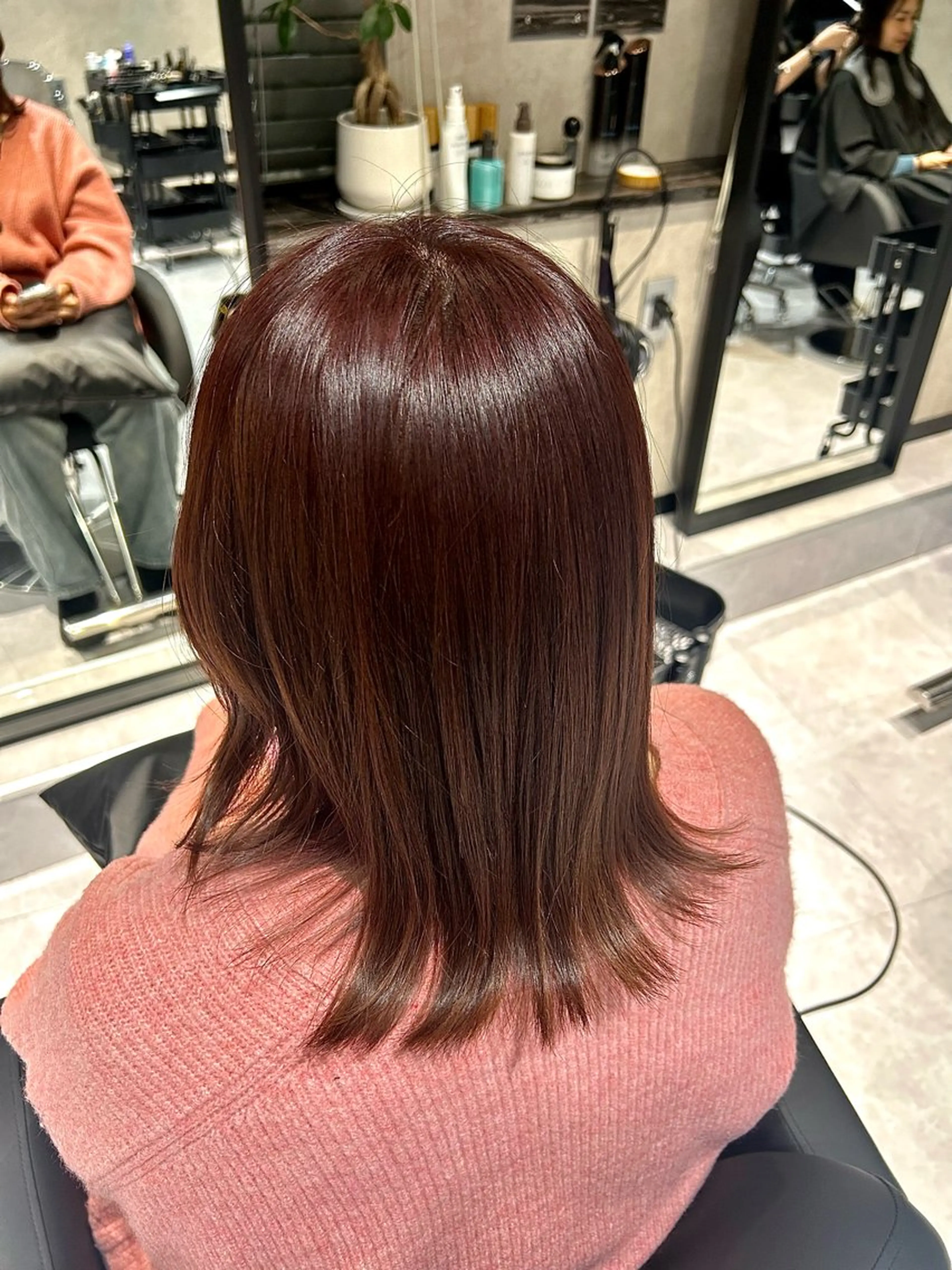 ミディアム カラー 髪質改善 ヘアカラー トリートメント 《.Xian》リク /透明感/メンズのヘアスタイル