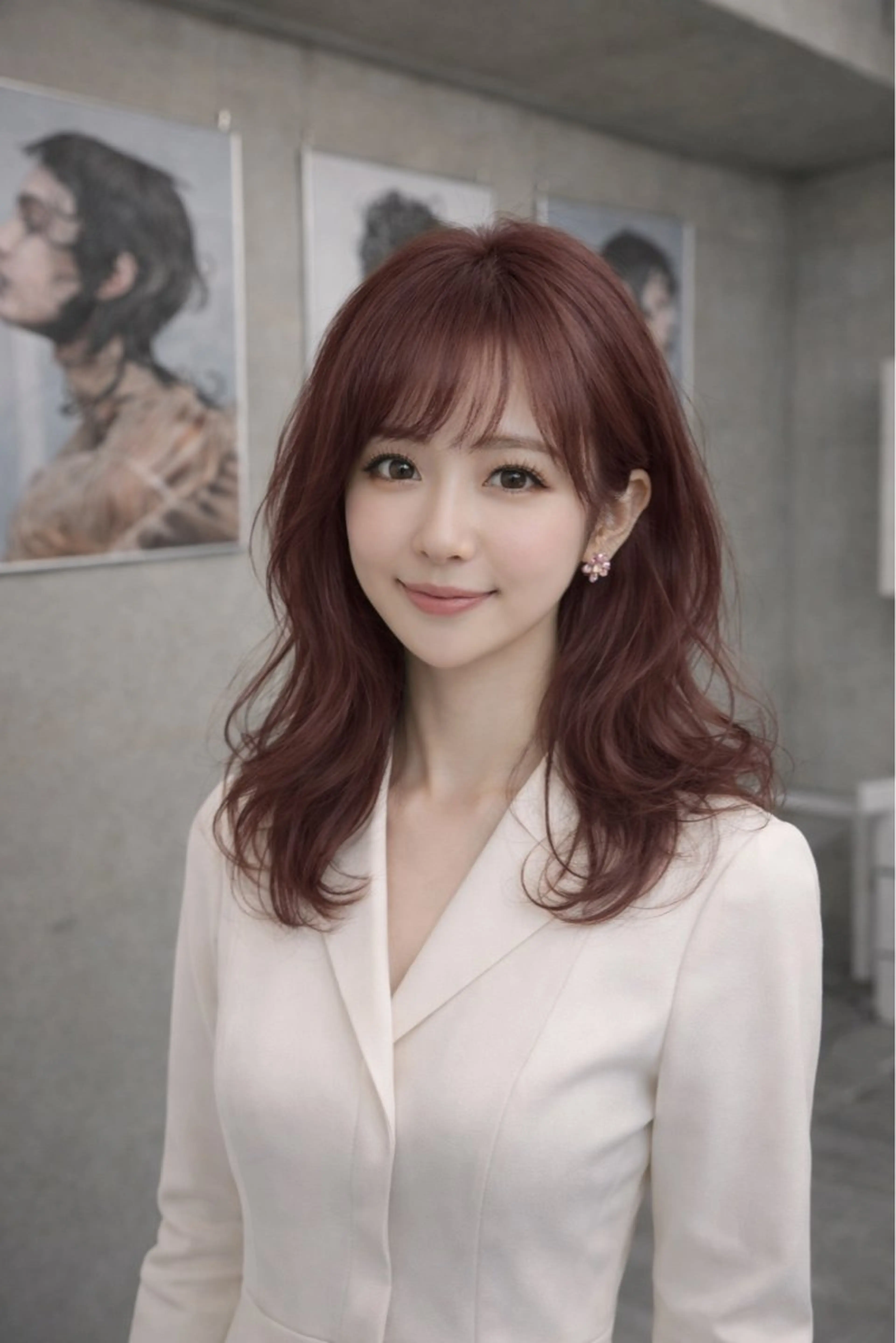 ミディアム カラー 透明感カラー✨️山内 七鐘のヘアスタイル